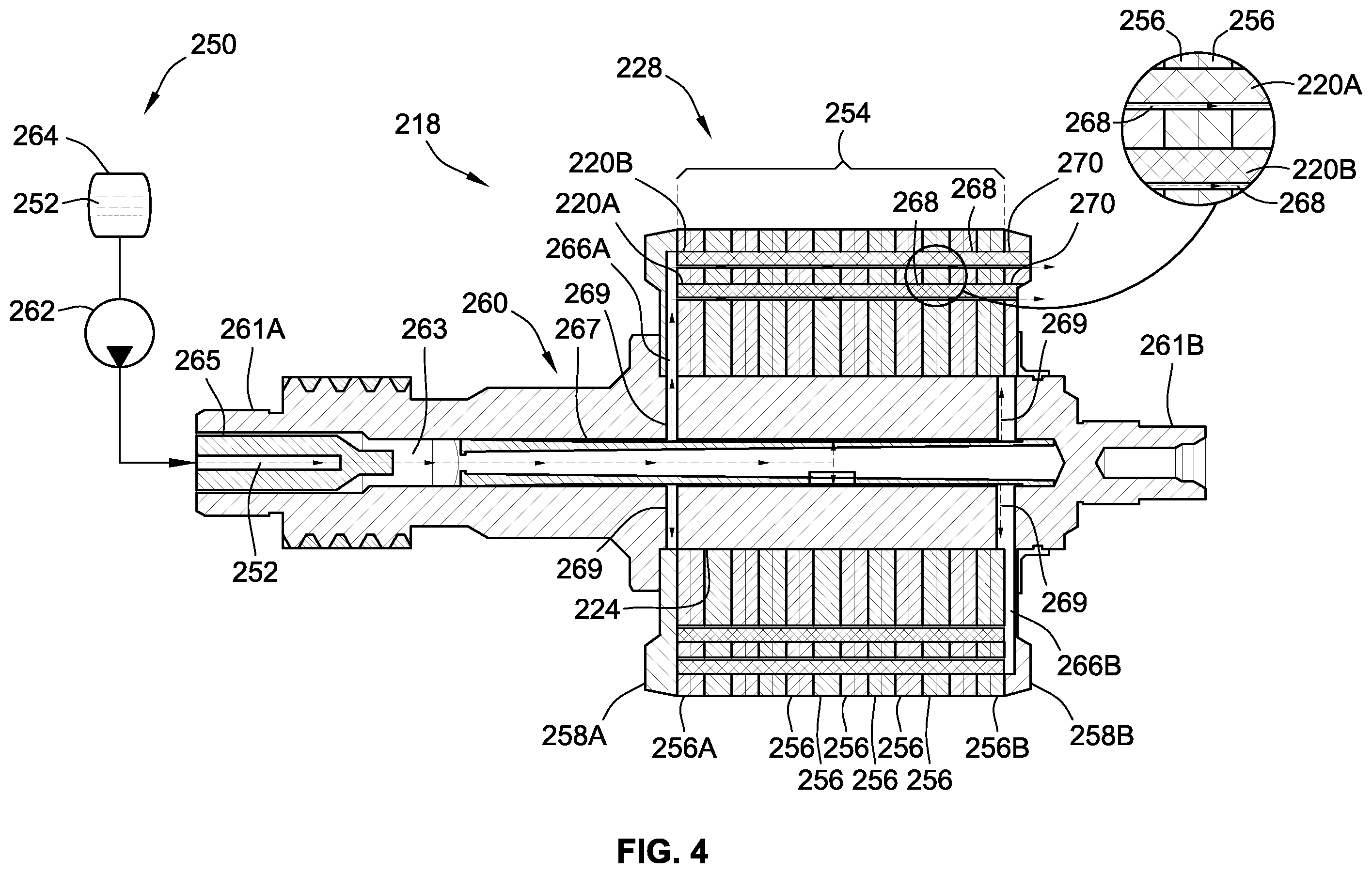 Patent US12395025 Figure 4 – Direct liquid cooling systems and methods for magnets of interior permanent magnet electric machines