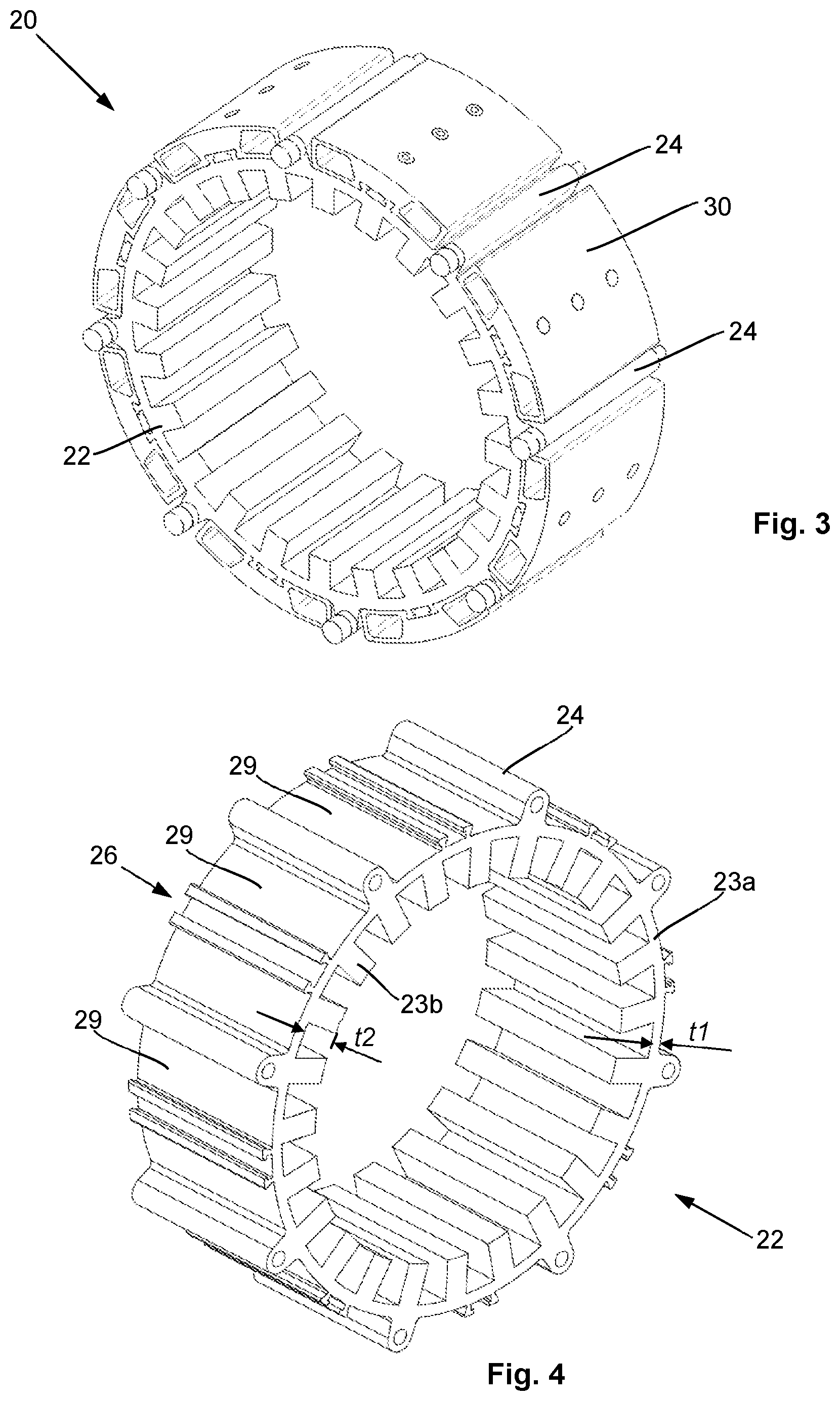 Patent US12395042 Figure 3 – Cooling cage assembly for a rotary electric motor
