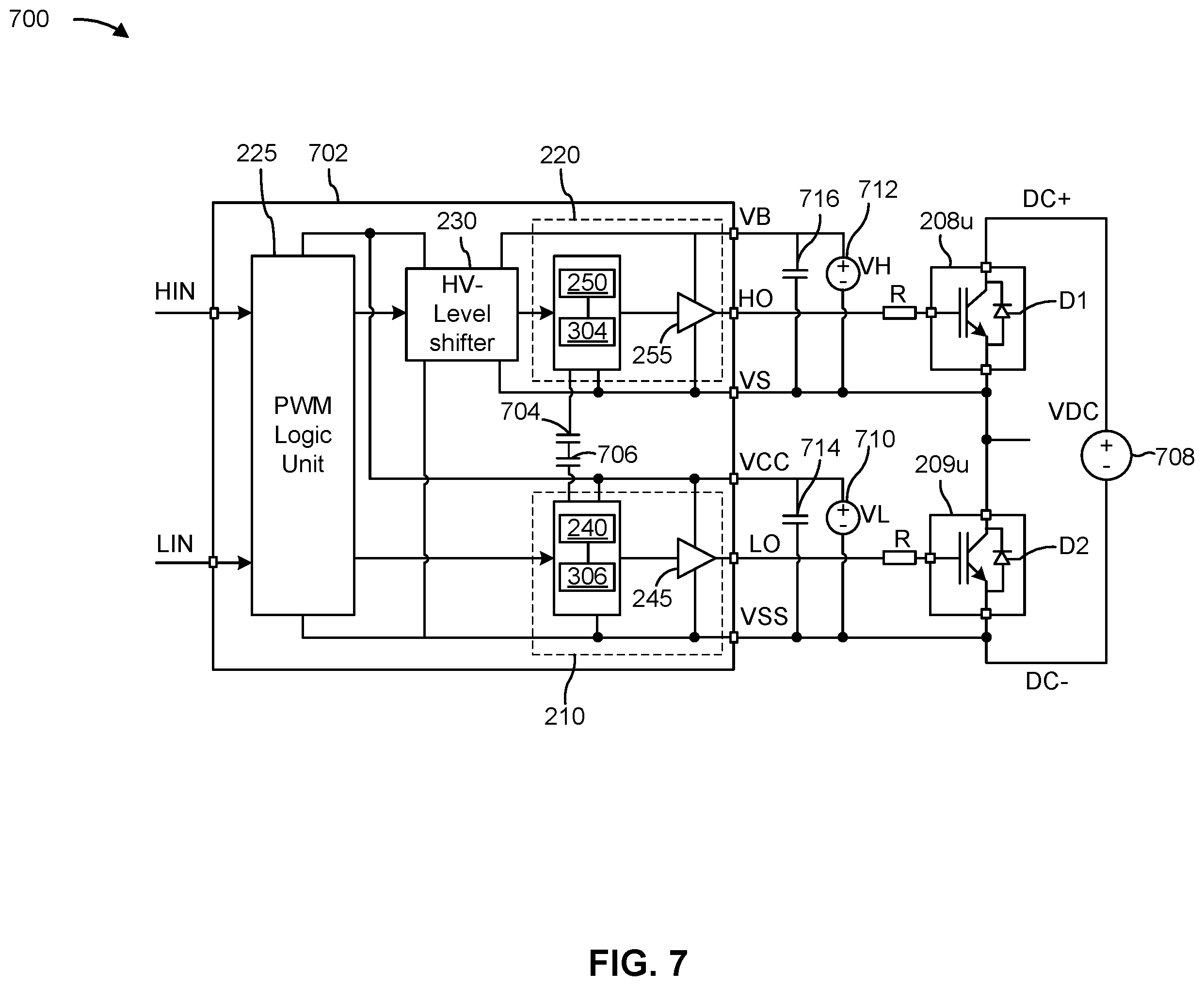 Patent US12395070 Figure 9 – Gate driver with self-adjusted adaptive dead time