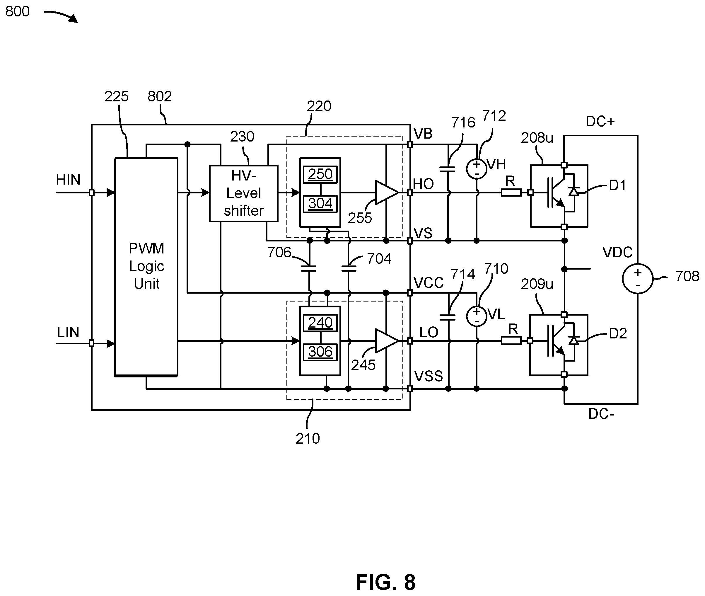 Patent US12395070 Figure 10 – Gate driver with self-adjusted adaptive dead time