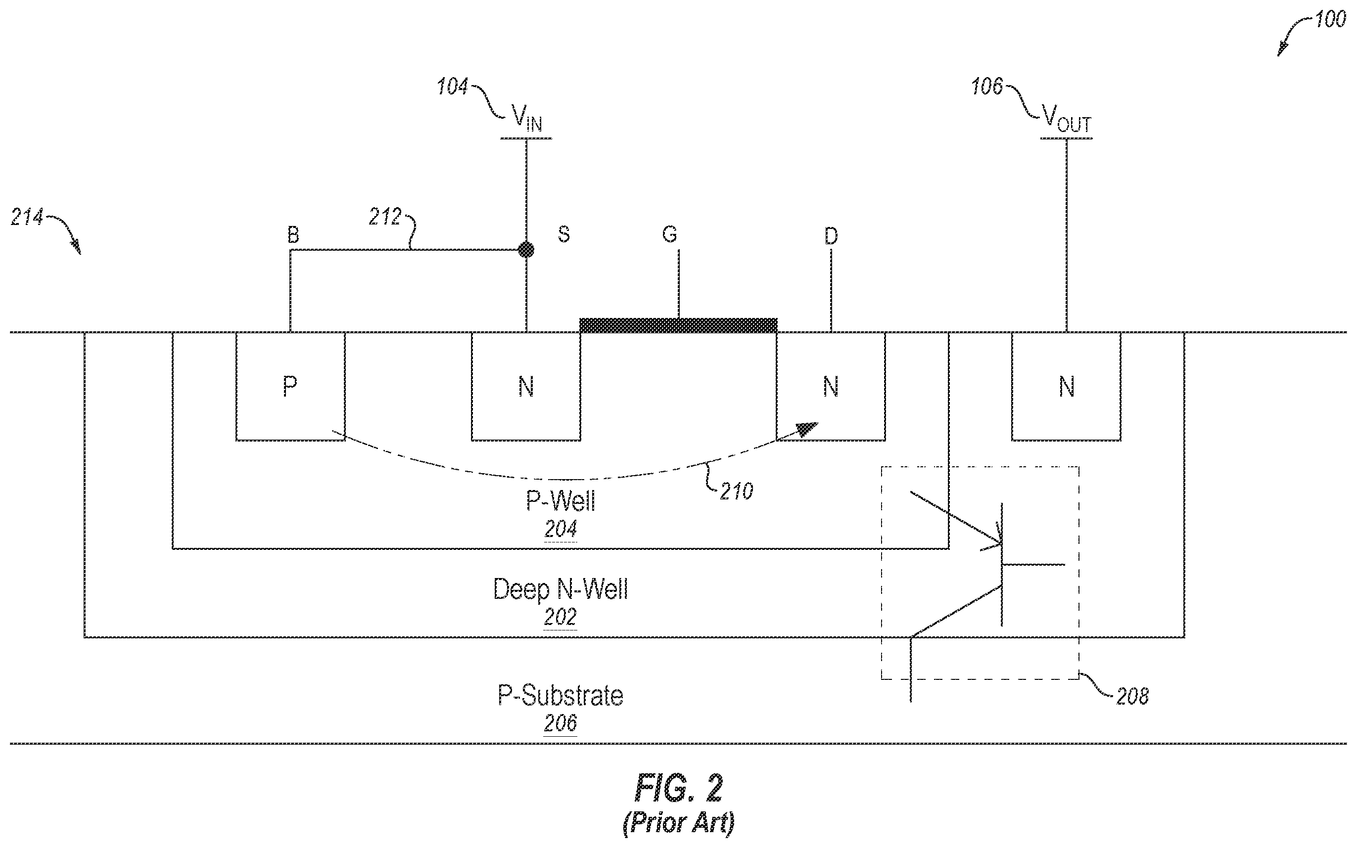 Patent US12395076 Figure 2 – Charge pump cell with improved latch-up immunity and charge pumps including the same, and related systems, methods and devices