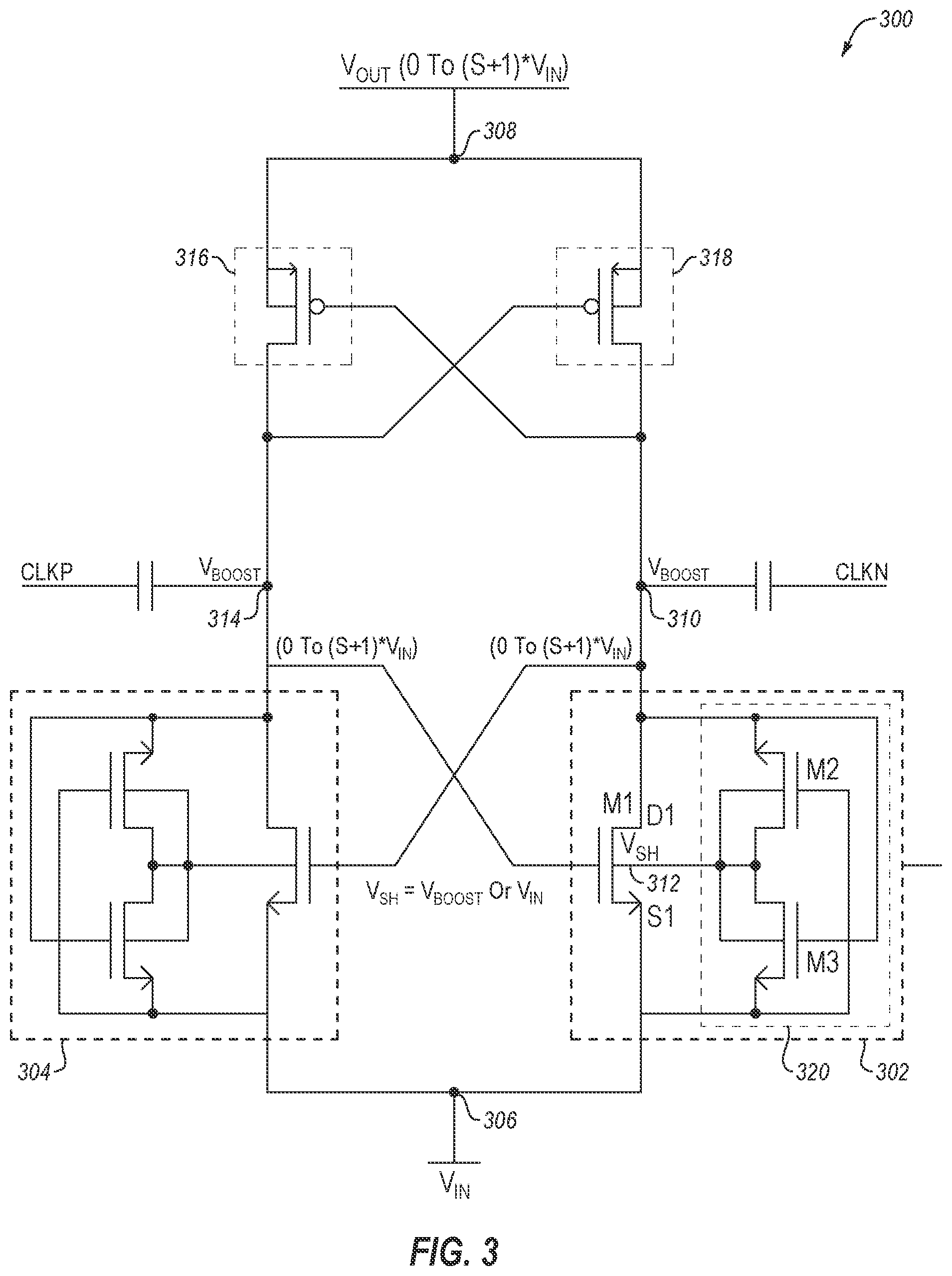 Patent US12395076 Figure 3 – Charge pump cell with improved latch-up immunity and charge pumps including the same, and related systems, methods and devices