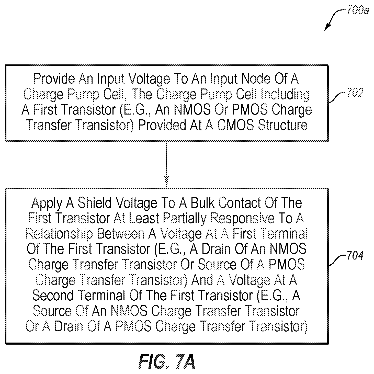 Patent US12395076 Figure 7 – Charge pump cell with improved latch-up immunity and charge pumps including the same, and related systems, methods and devices