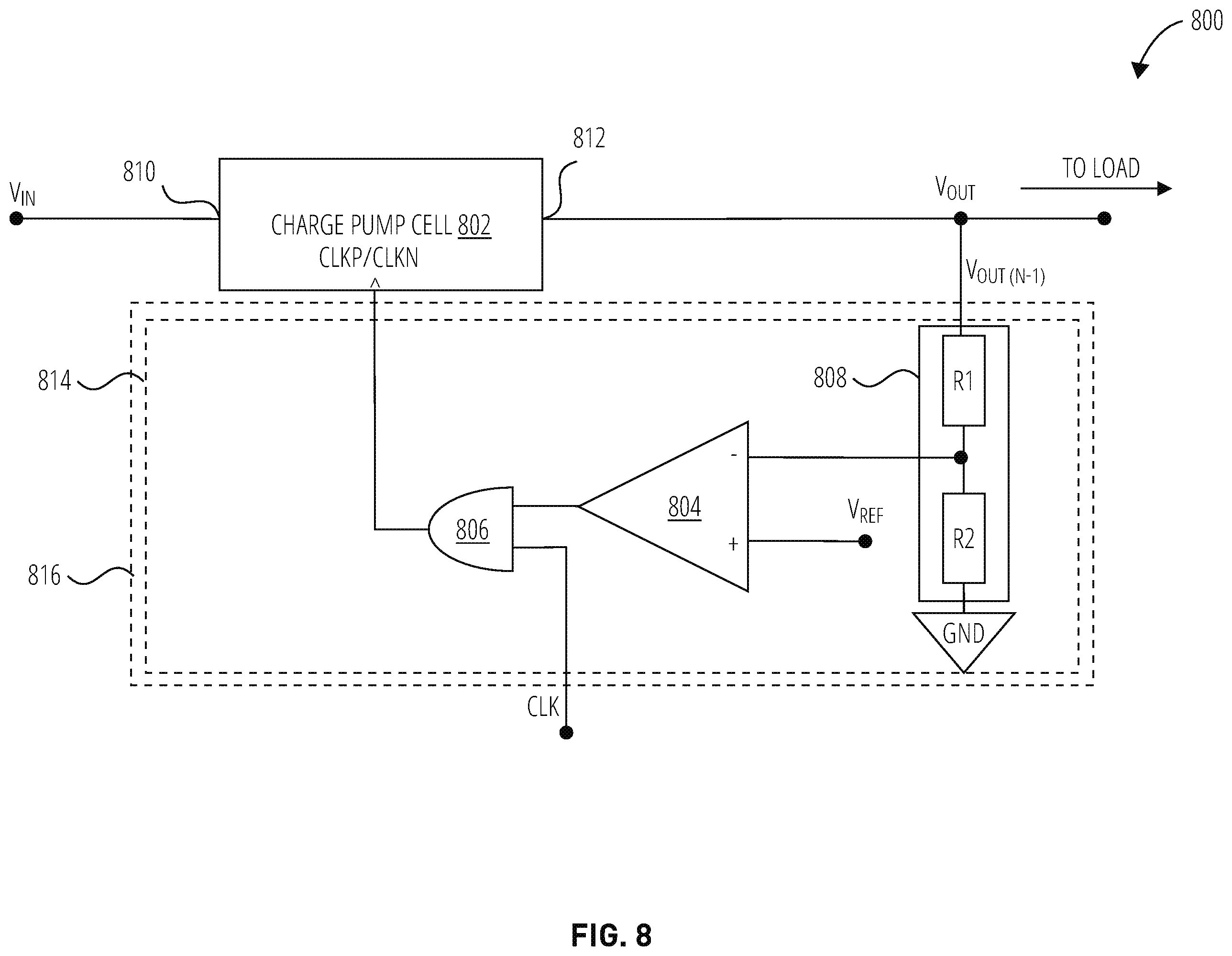 Patent US12395076 Figure 10 – Charge pump cell with improved latch-up immunity and charge pumps including the same, and related systems, methods and devices
