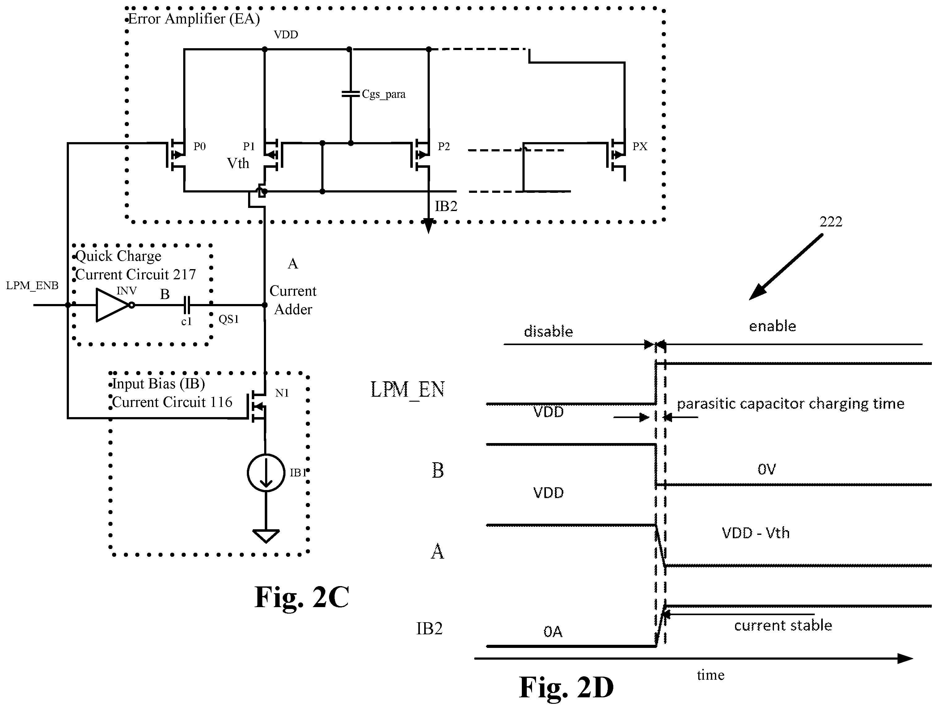 Patent US12395082 Figure 6 – Switching regulator with quick start circuit configured to charge and discharge a capacitor to control a power mode