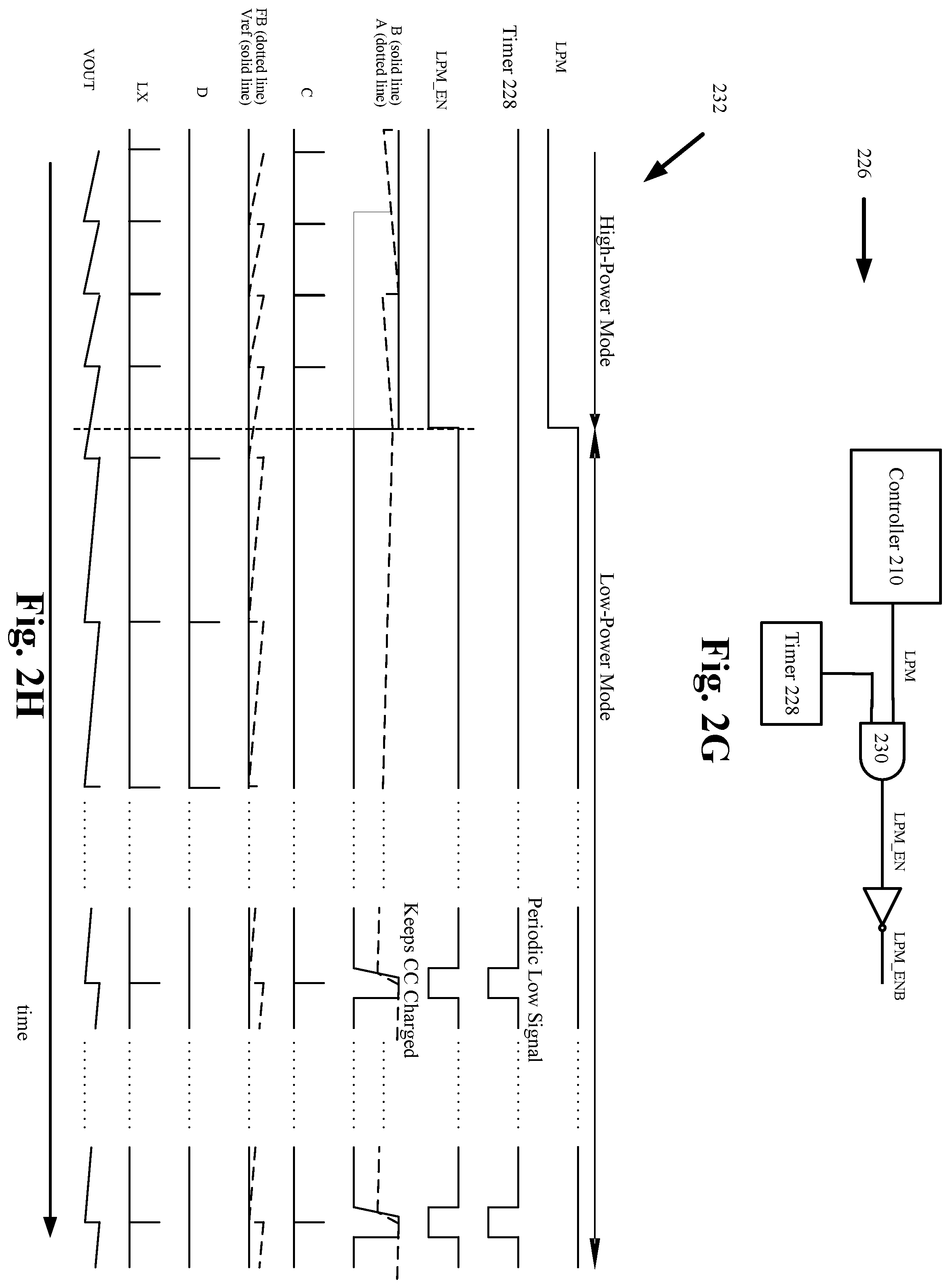 Patent US12395082 Figure 8 – Switching regulator with quick start circuit configured to charge and discharge a capacitor to control a power mode