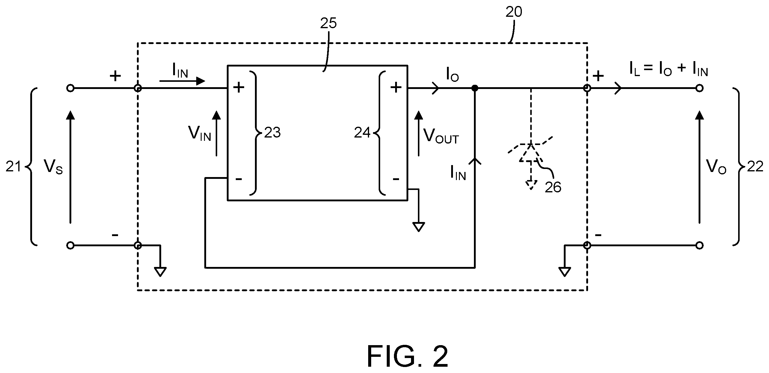 Patent US12395087 Figure 2 – Power distribution architecture with series-connected bus converter