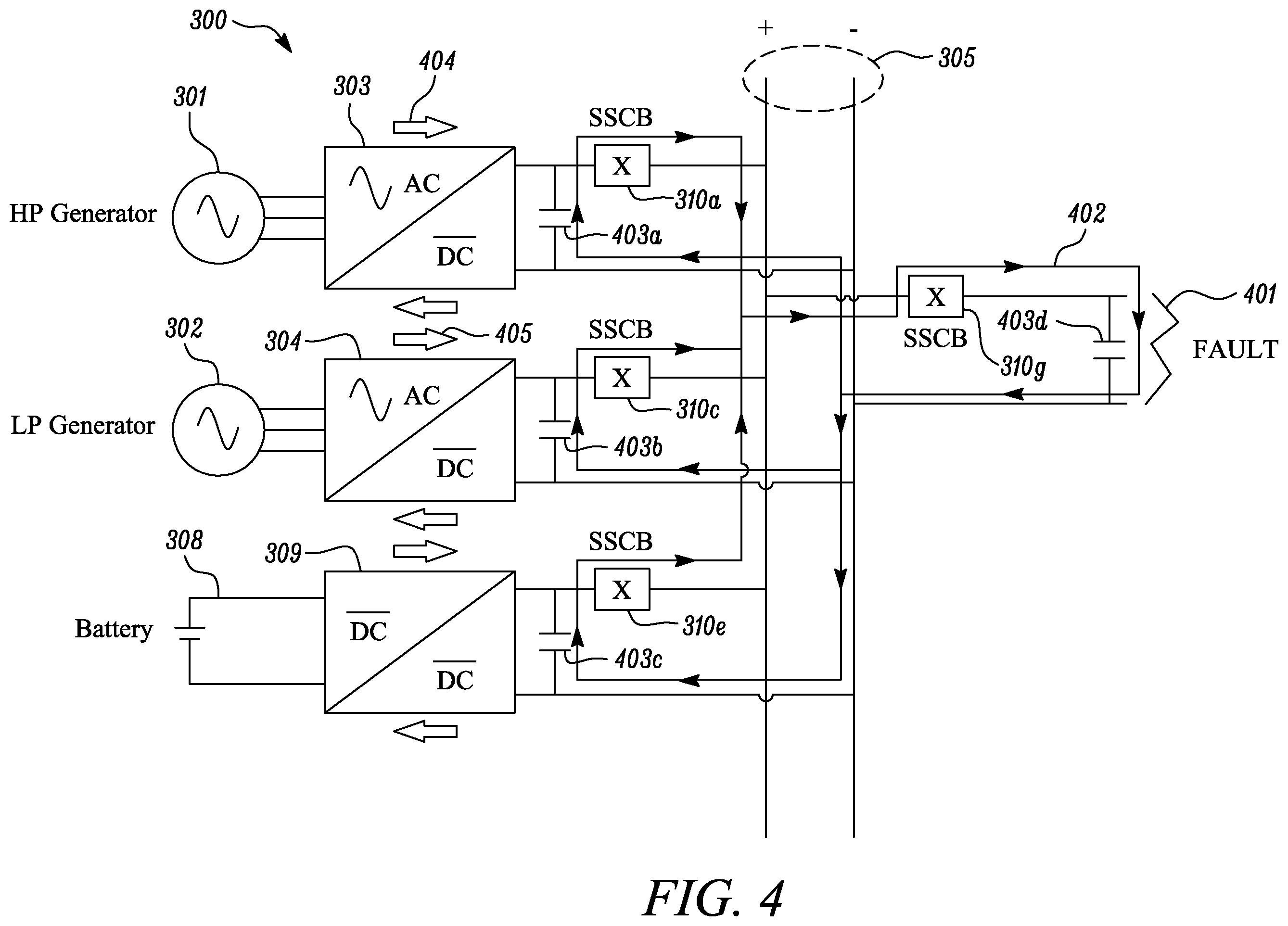 Patent US12395091 Figure 4 – Electrical power system