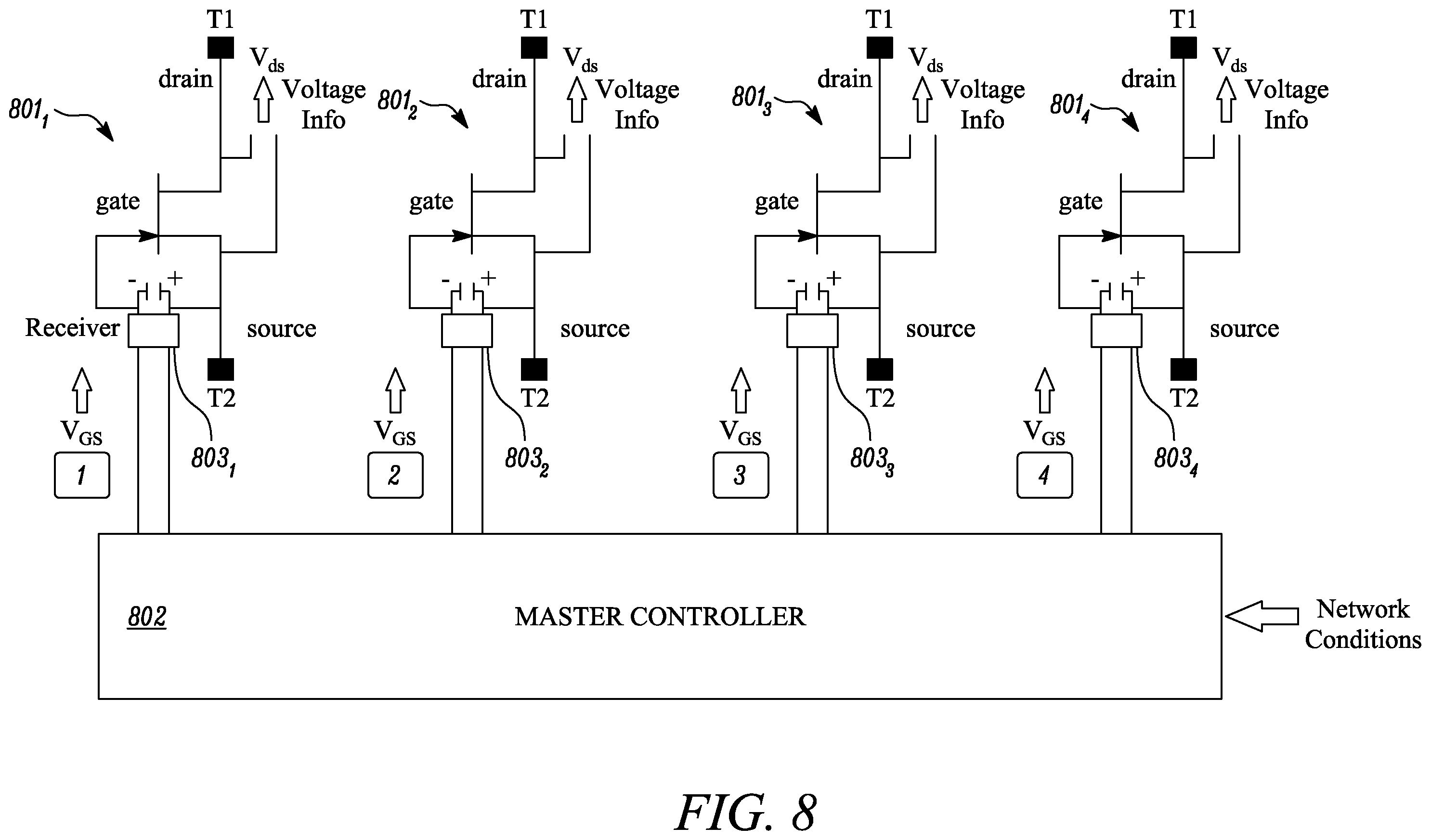 Patent US12395091 Figure 8 – Electrical power system