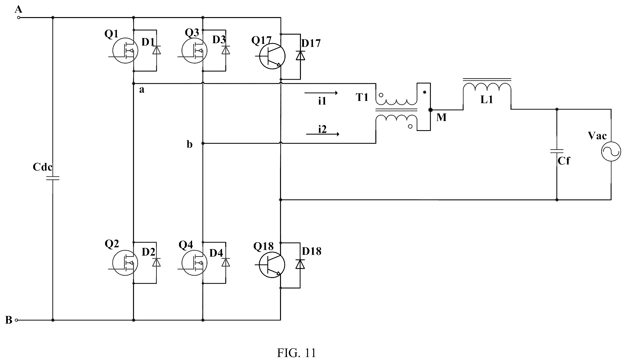 Patent US12395098 Figure 9 – Bidirectional inverter circuit and bidirectional inverter