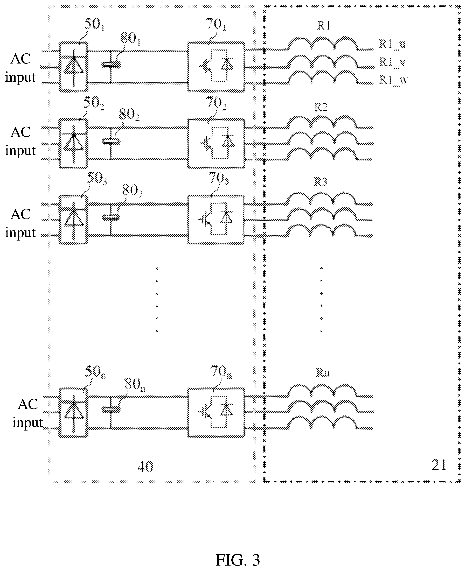 Patent US12395110 Figure 3 – Multi-winding-motor driving system, variable-frequency electric driving system, pumping system, fracturing device and wellsite equipment