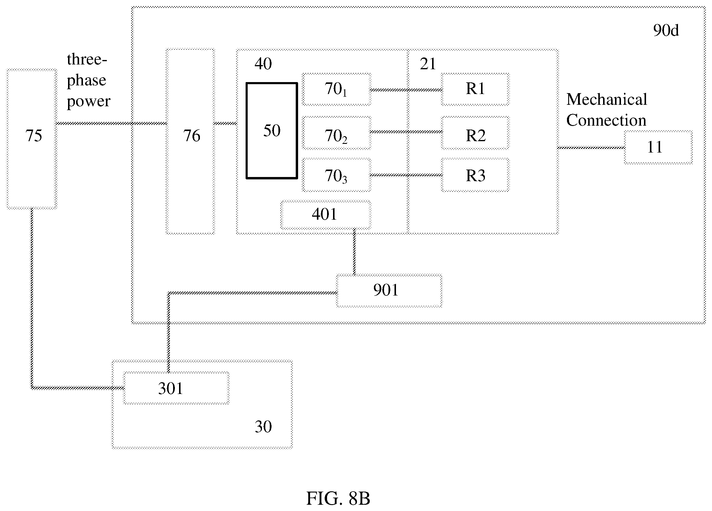 Patent US12395110 Figure 16 – Multi-winding-motor driving system, variable-frequency electric driving system, pumping system, fracturing device and wellsite equipment