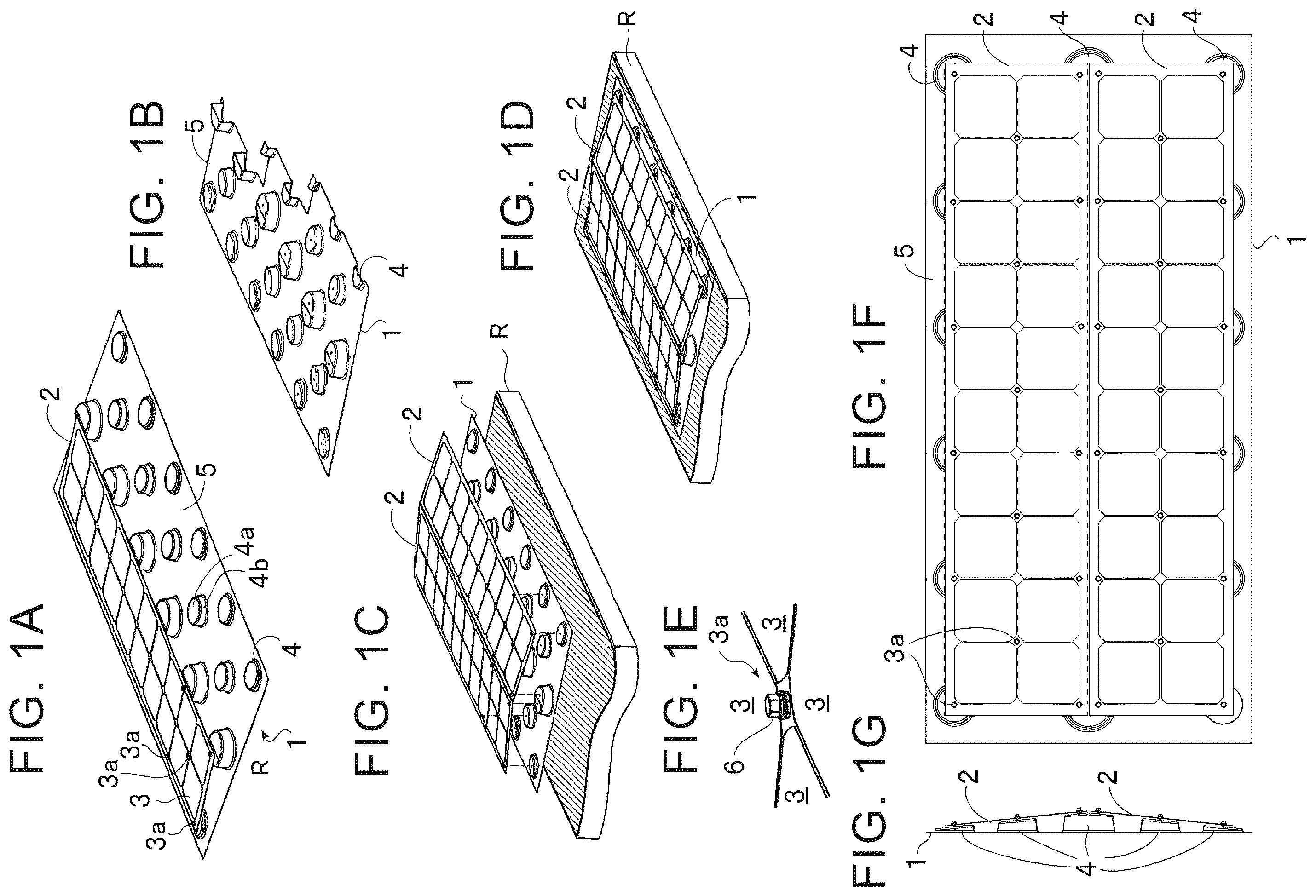 Patent US12395115 Figure 1 – Structure for installation of solar power generation panel on roof