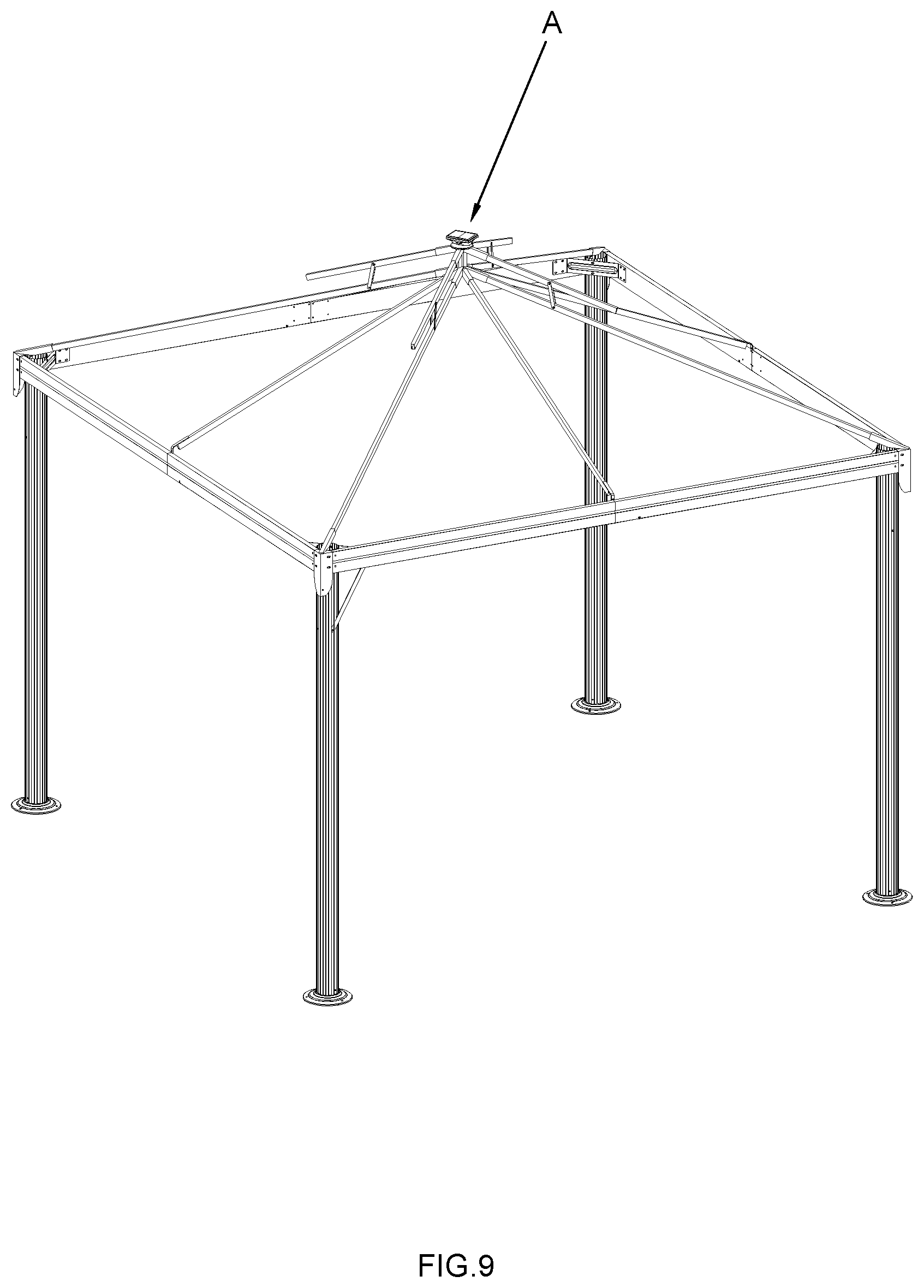 Patent US12395120 Figure 7 – Foldable solar assembly