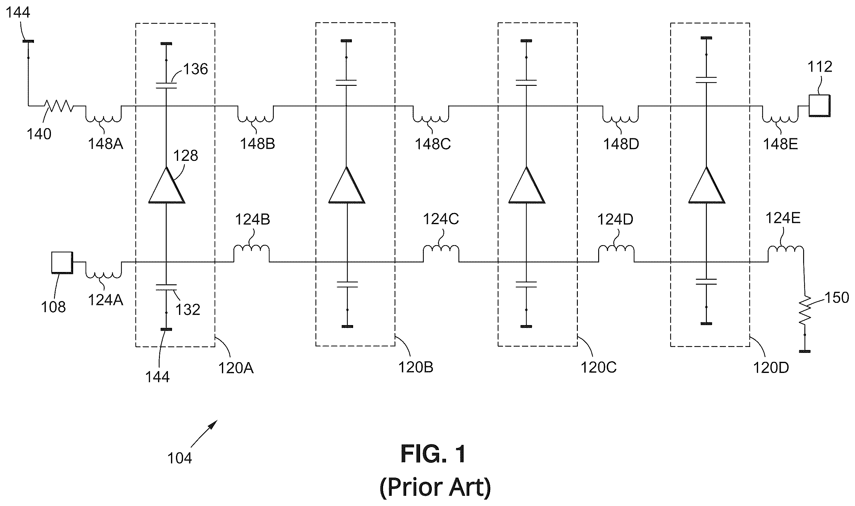 Patent US12395130 Figure 1 – Variable gain optical modulator with open collector driver amplifier and method of operation