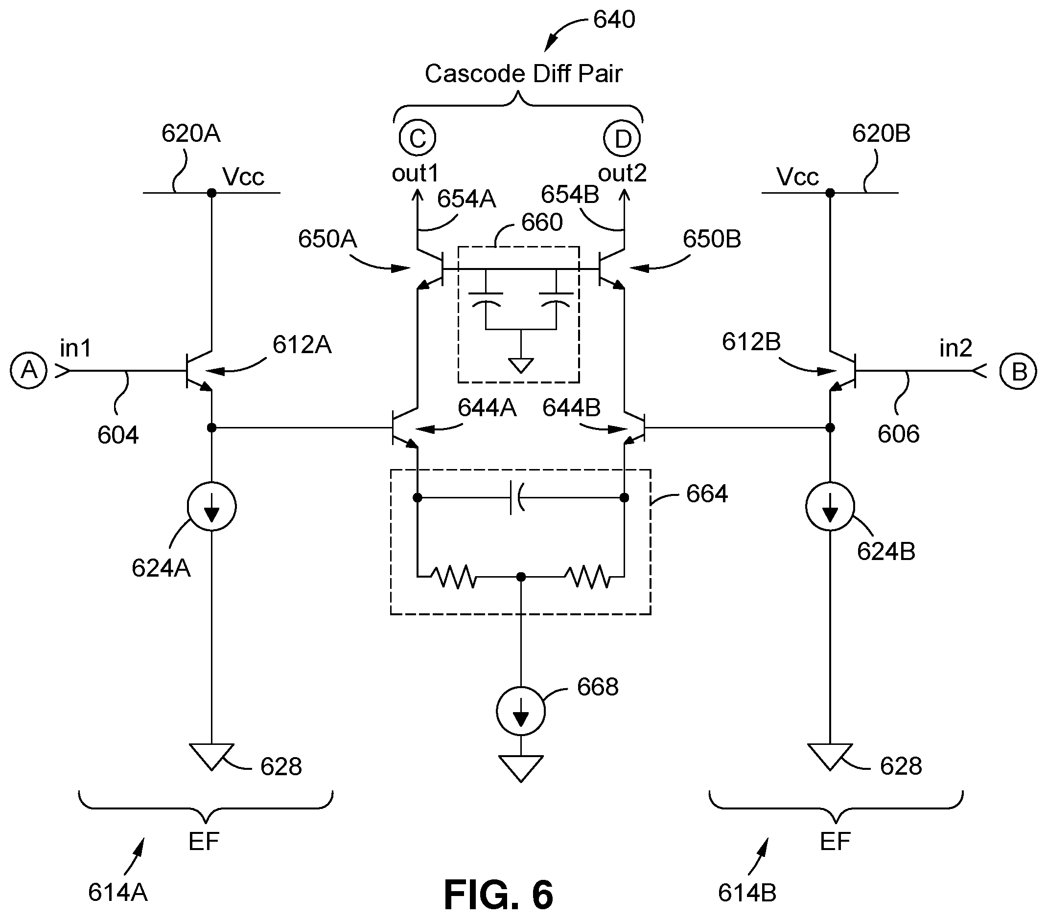 Patent US12395130 Figure 7 – Variable gain optical modulator with open collector driver amplifier and method of operation
