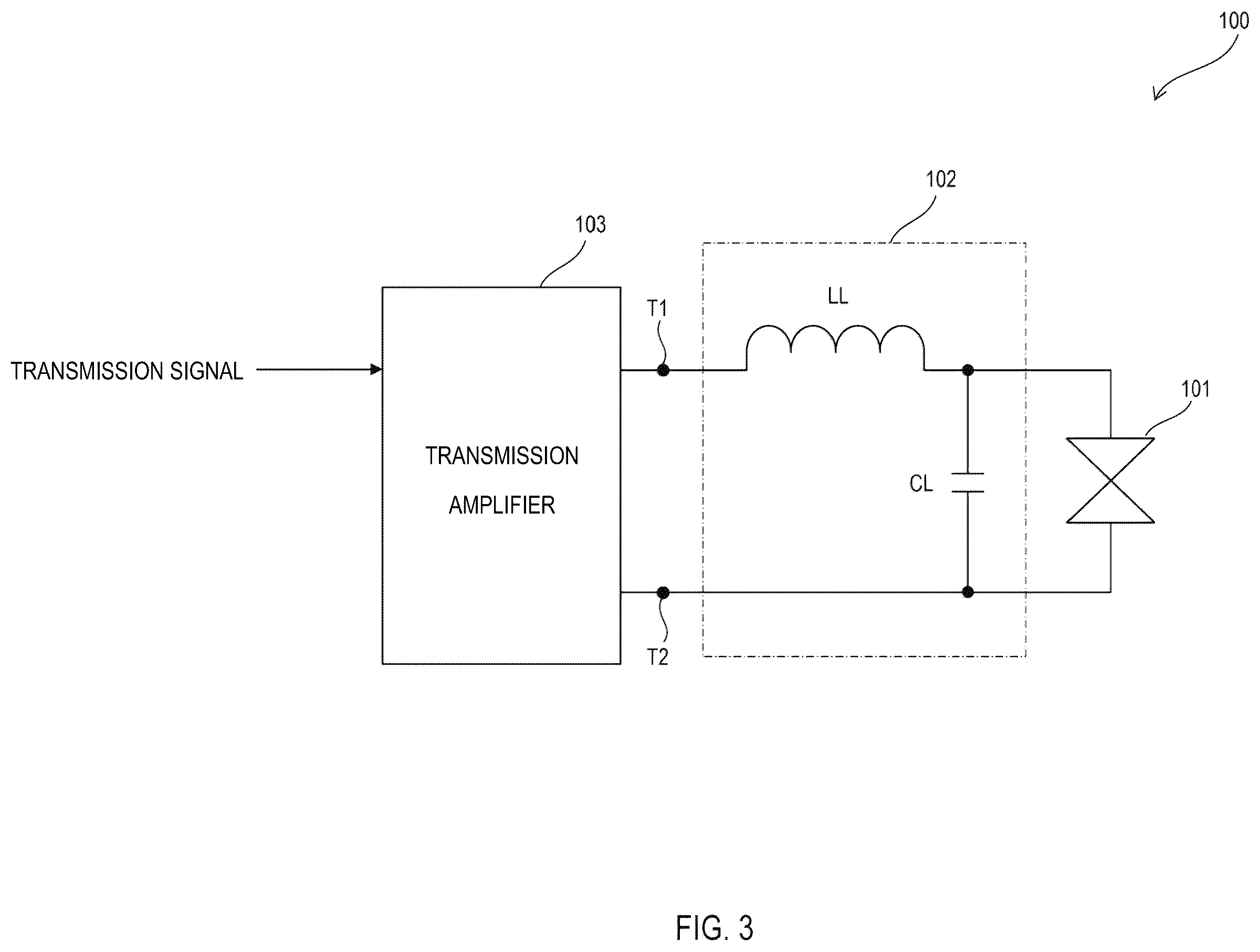 Patent US12395131 Figure 3 – Amplifier circuit and sonar