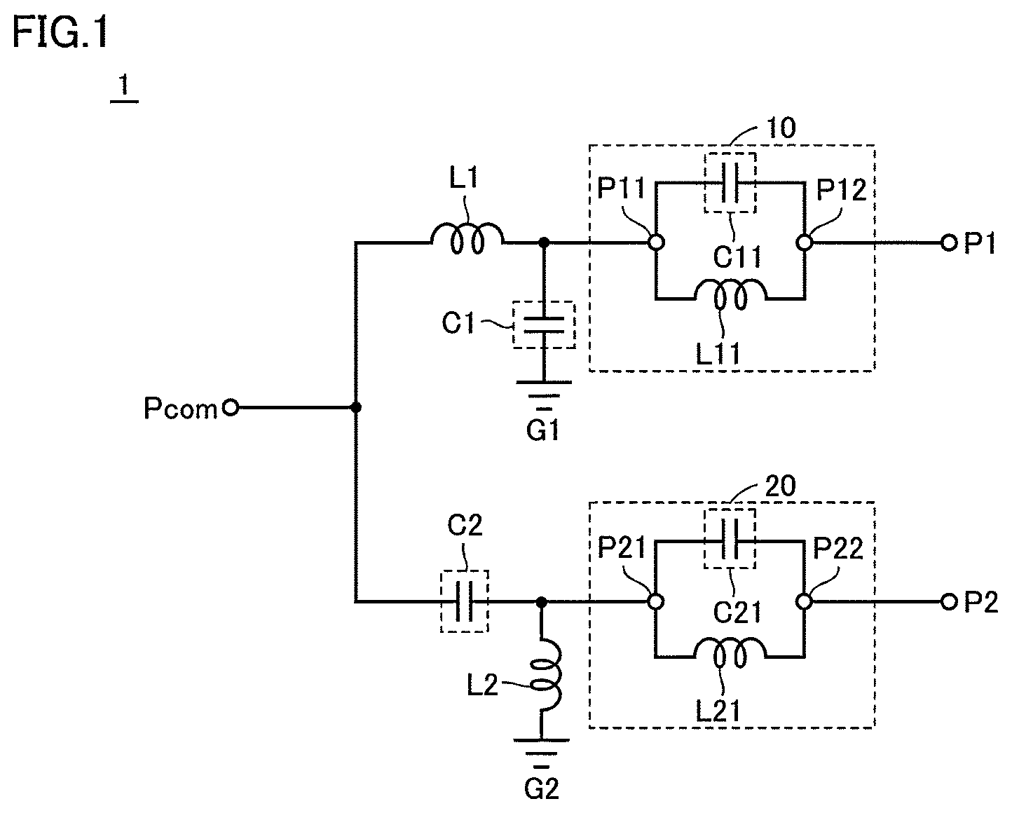 Patent US12395142 Figure 1 – Resonant device, filter, and module