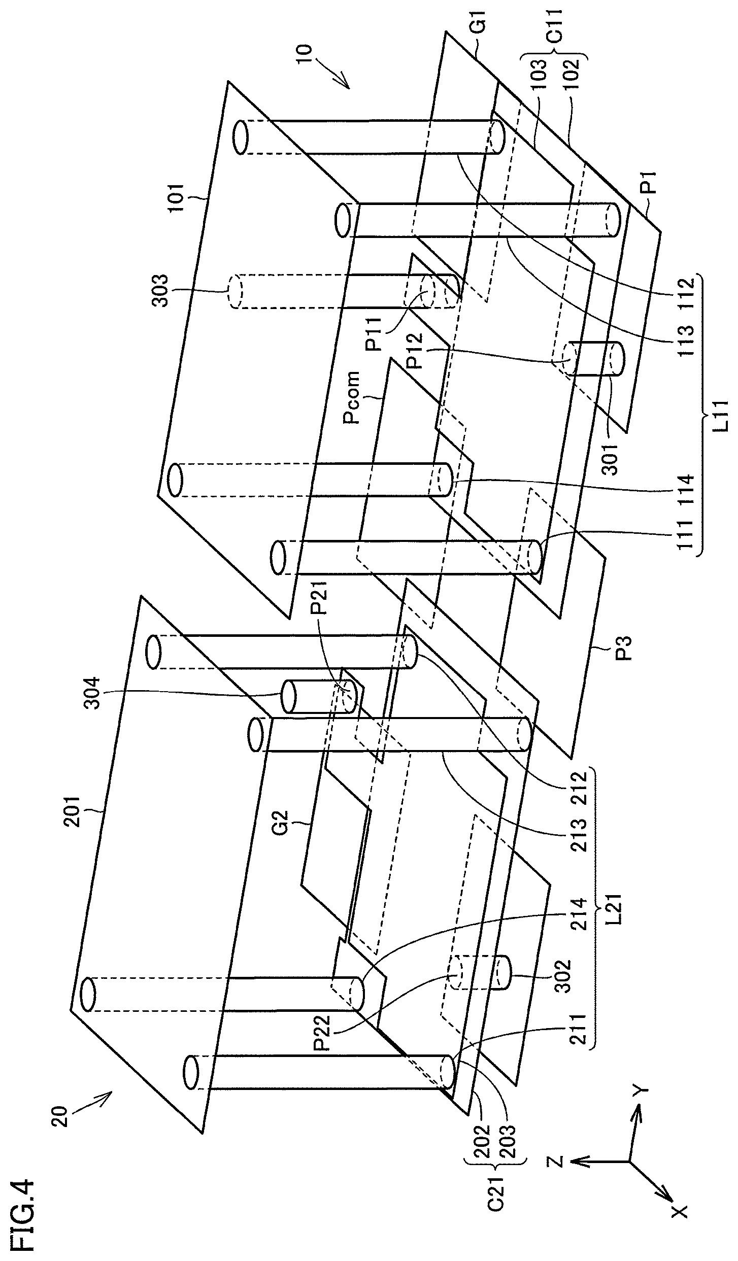Patent US12395142 Figure 4 – Resonant device, filter, and module