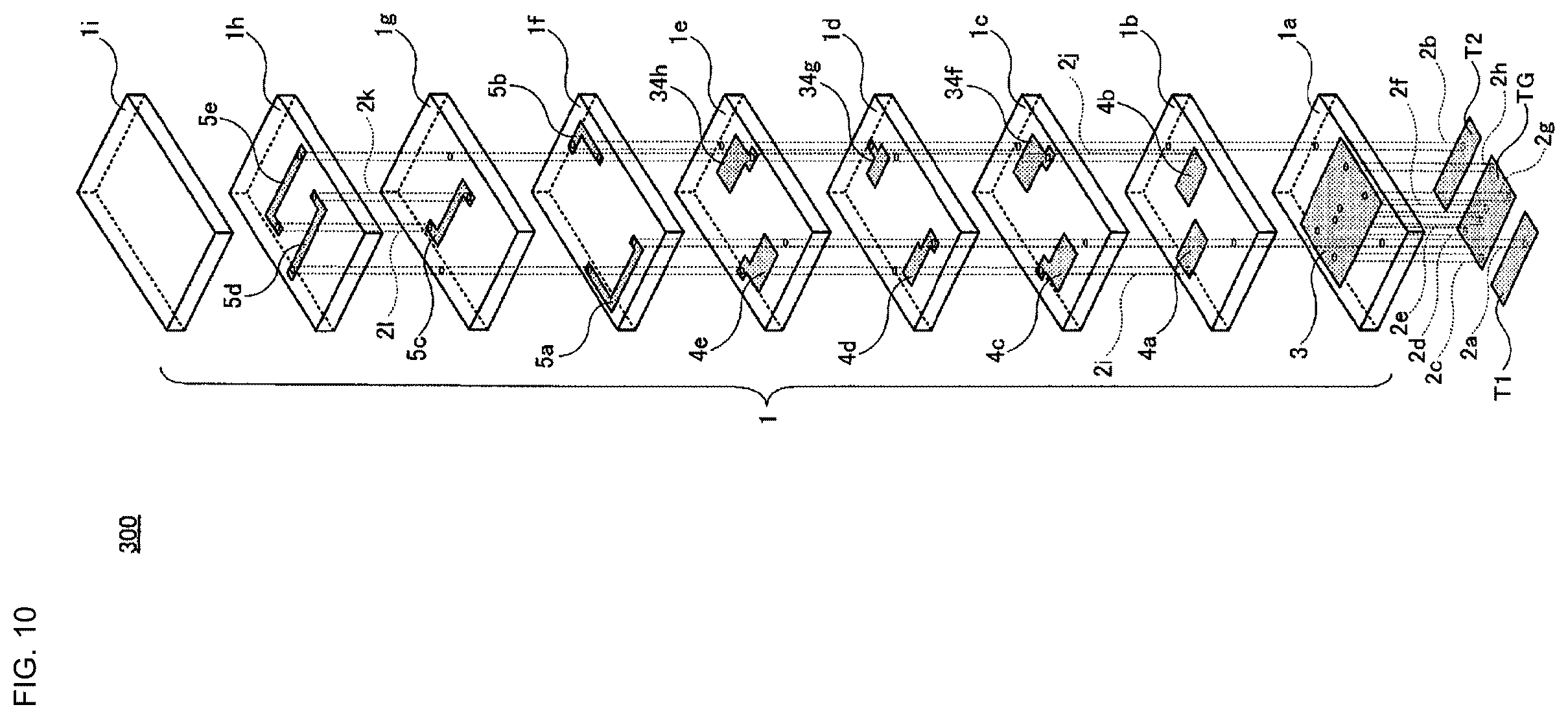 Patent US12395143 Figure 10 – Low pass filter, multilayer-type low pass filter, and method of adjusting filter characteristic