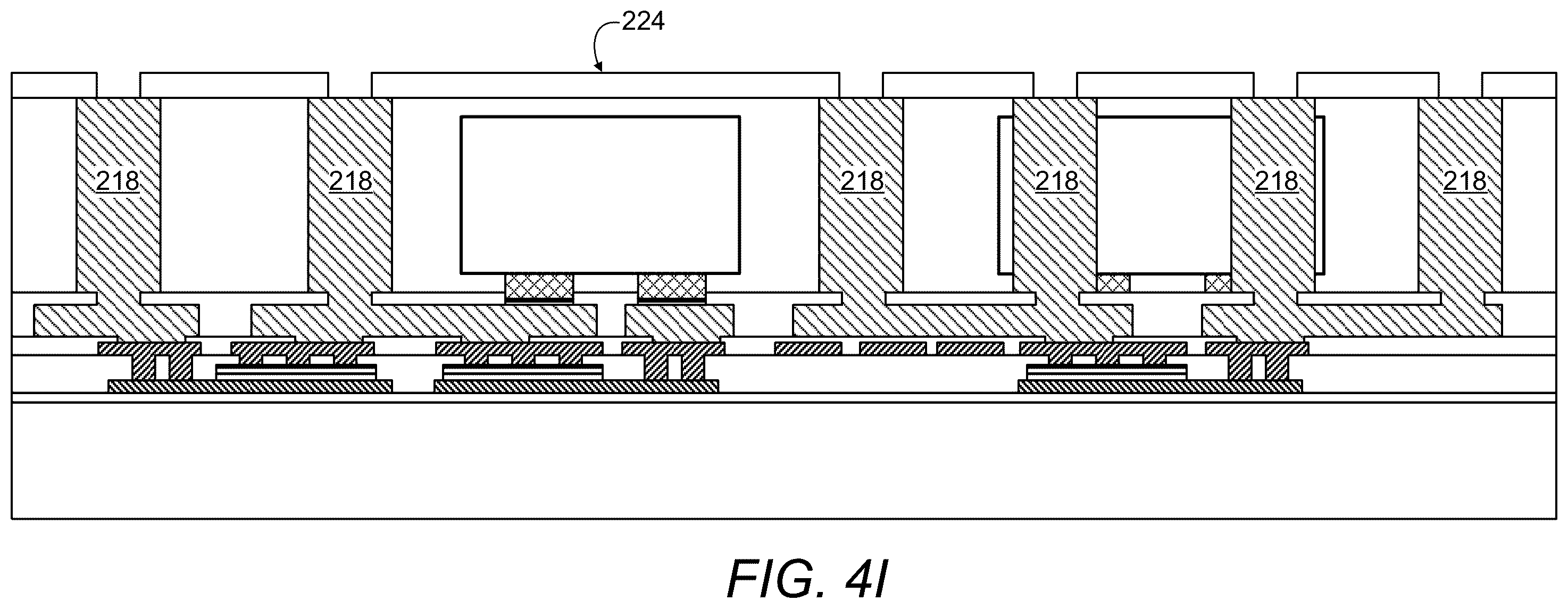 Patent US12395152 Figure 11 – Compact hybrid acoustic wave filter structure
