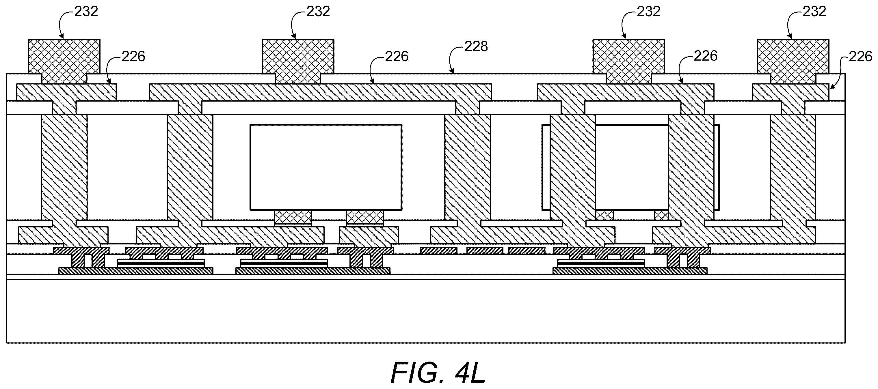 Patent US12395152 Figure 14 – Compact hybrid acoustic wave filter structure