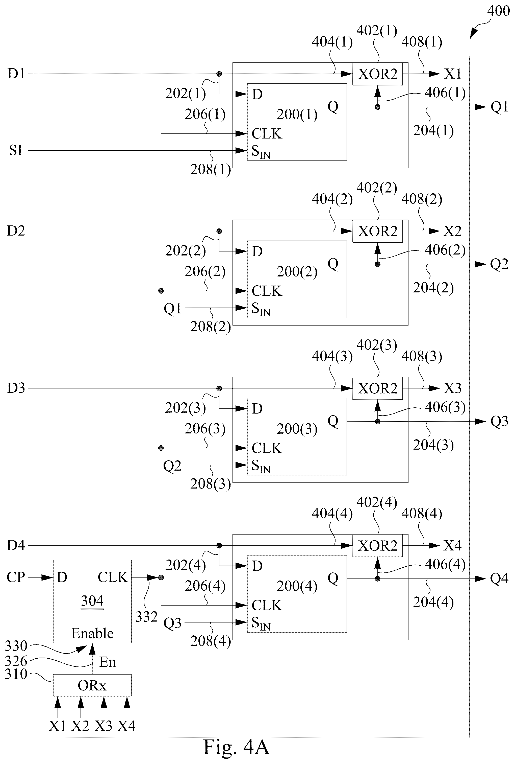 Patent US12395158 Figure 3 – Multi-bit flip flop