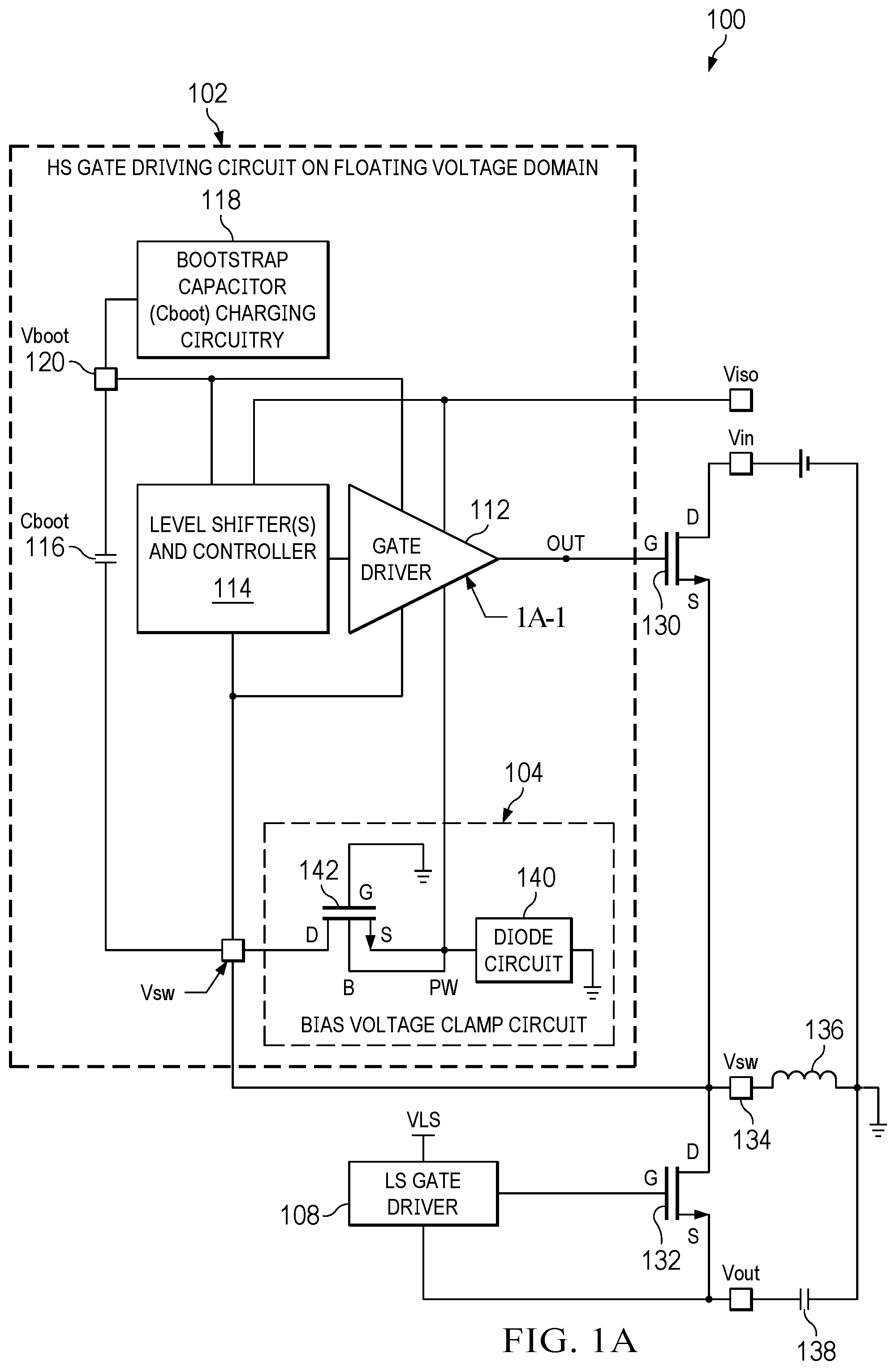 Patent US12395165 Figure 1 – Apparatus and methods to control well bias in a semiconductor device