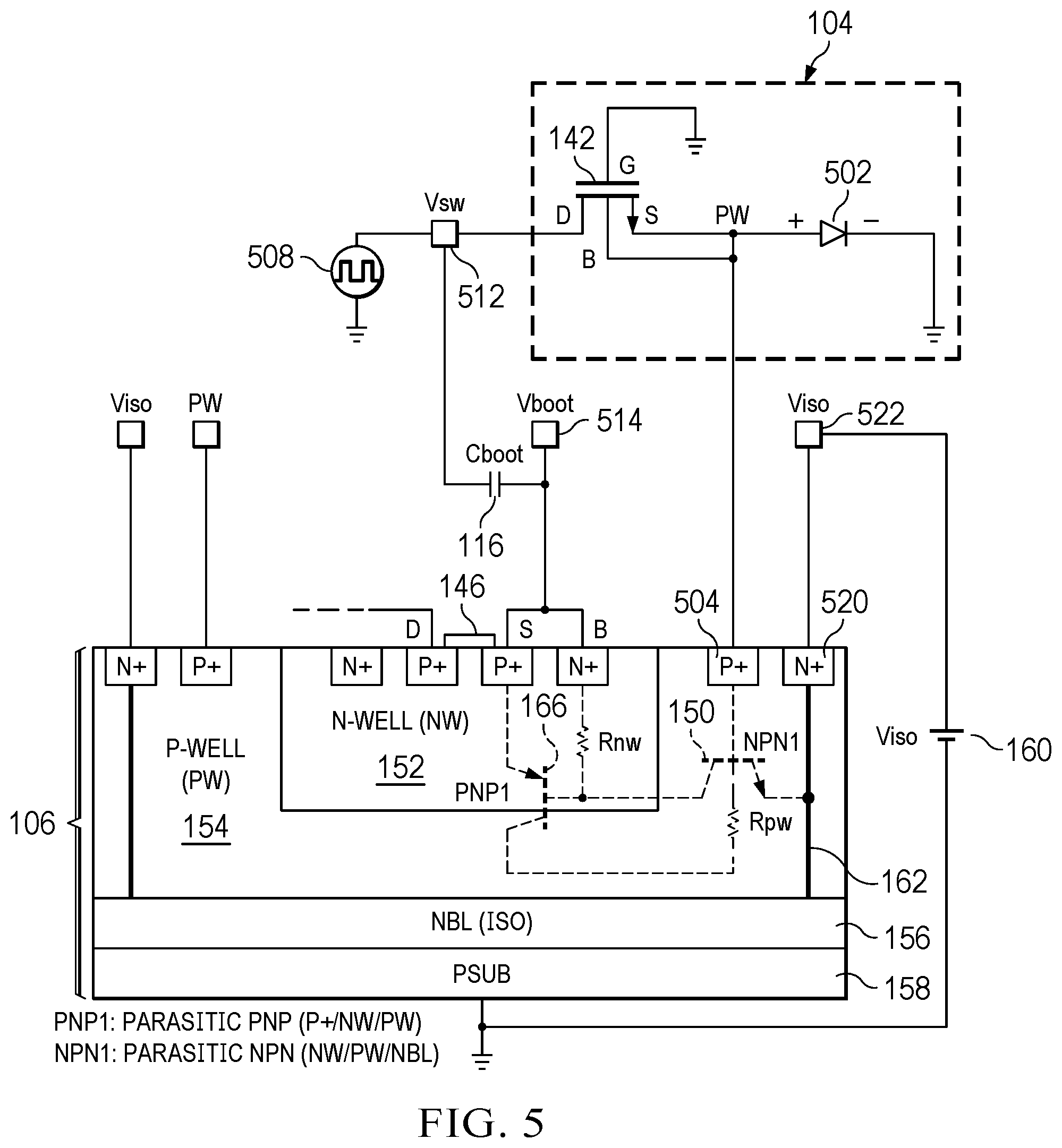 Patent US12395165 Figure 10 – Apparatus and methods to control well bias in a semiconductor device