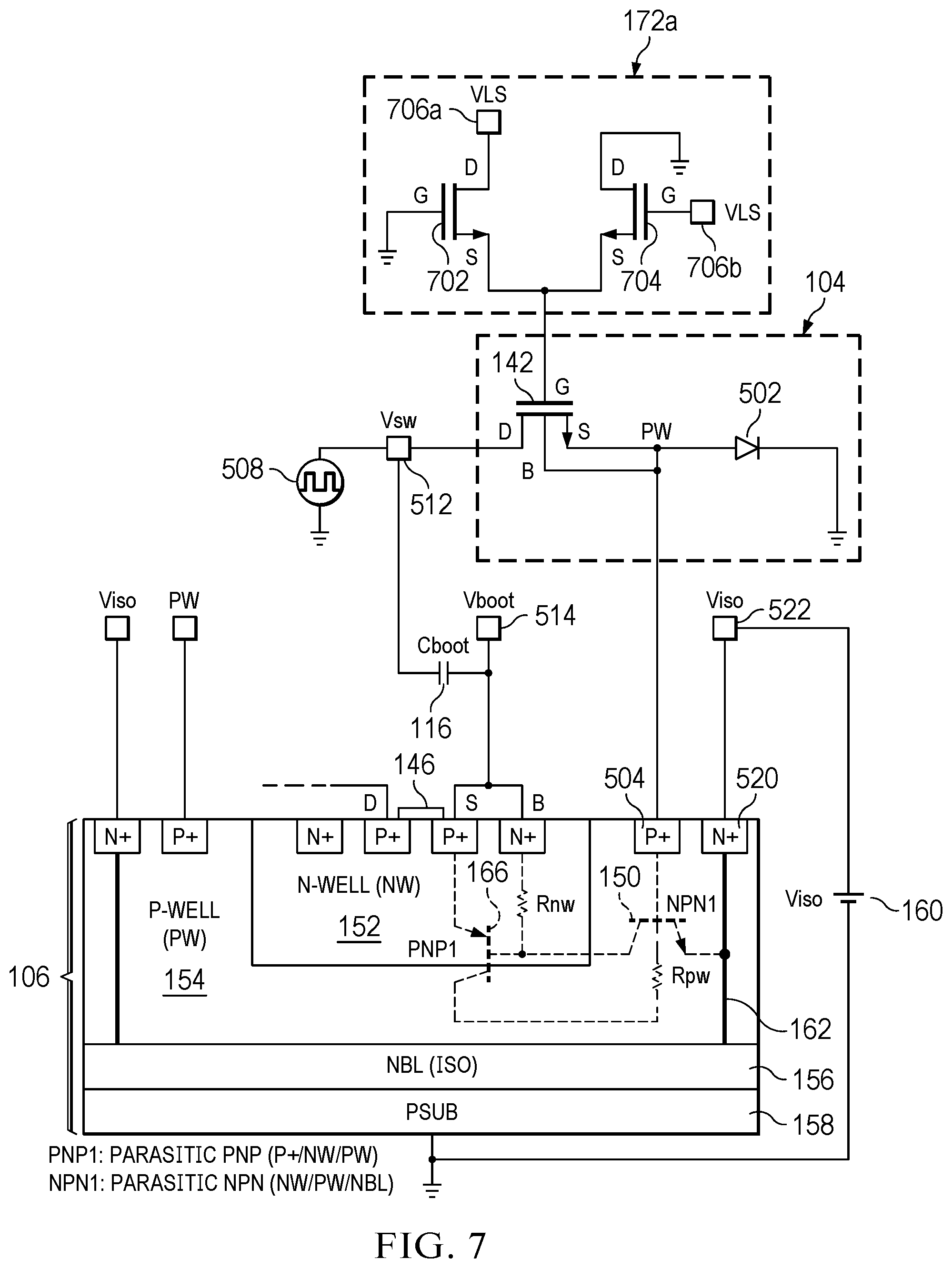 Patent US12395165 Figure 12 – Apparatus and methods to control well bias in a semiconductor device