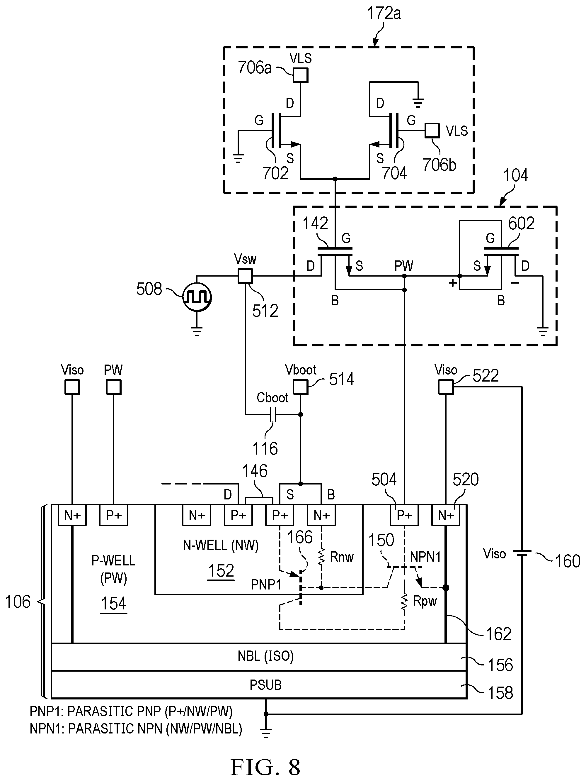 Patent US12395165 Figure 13 – Apparatus and methods to control well bias in a semiconductor device