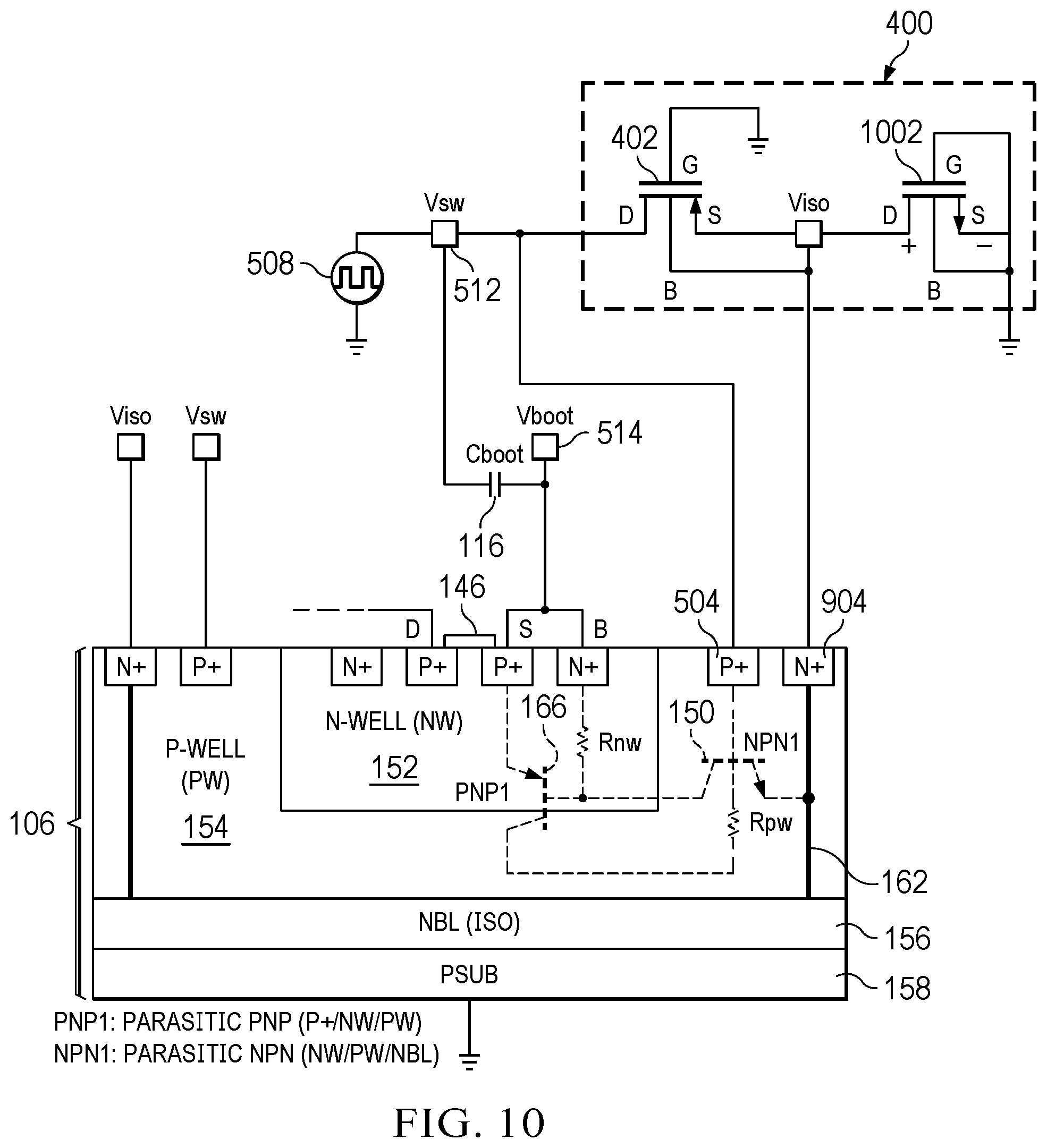 Patent US12395165 Figure 15 – Apparatus and methods to control well bias in a semiconductor device