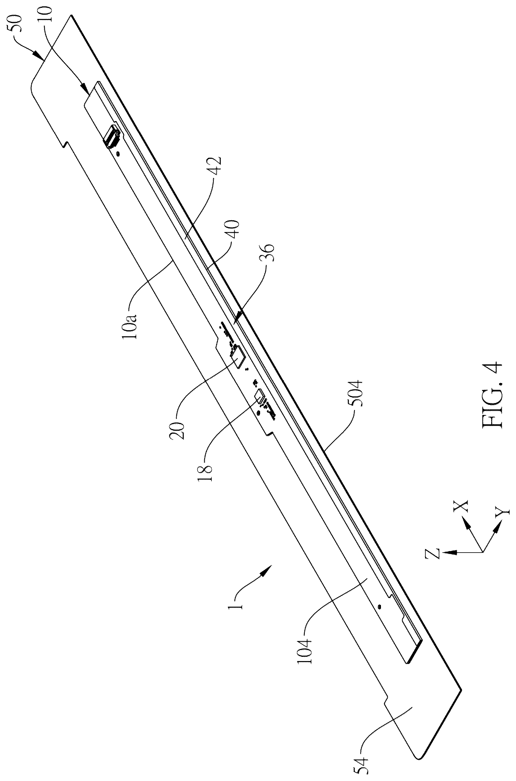 Patent US12395172 Figure 4 – Touch input device