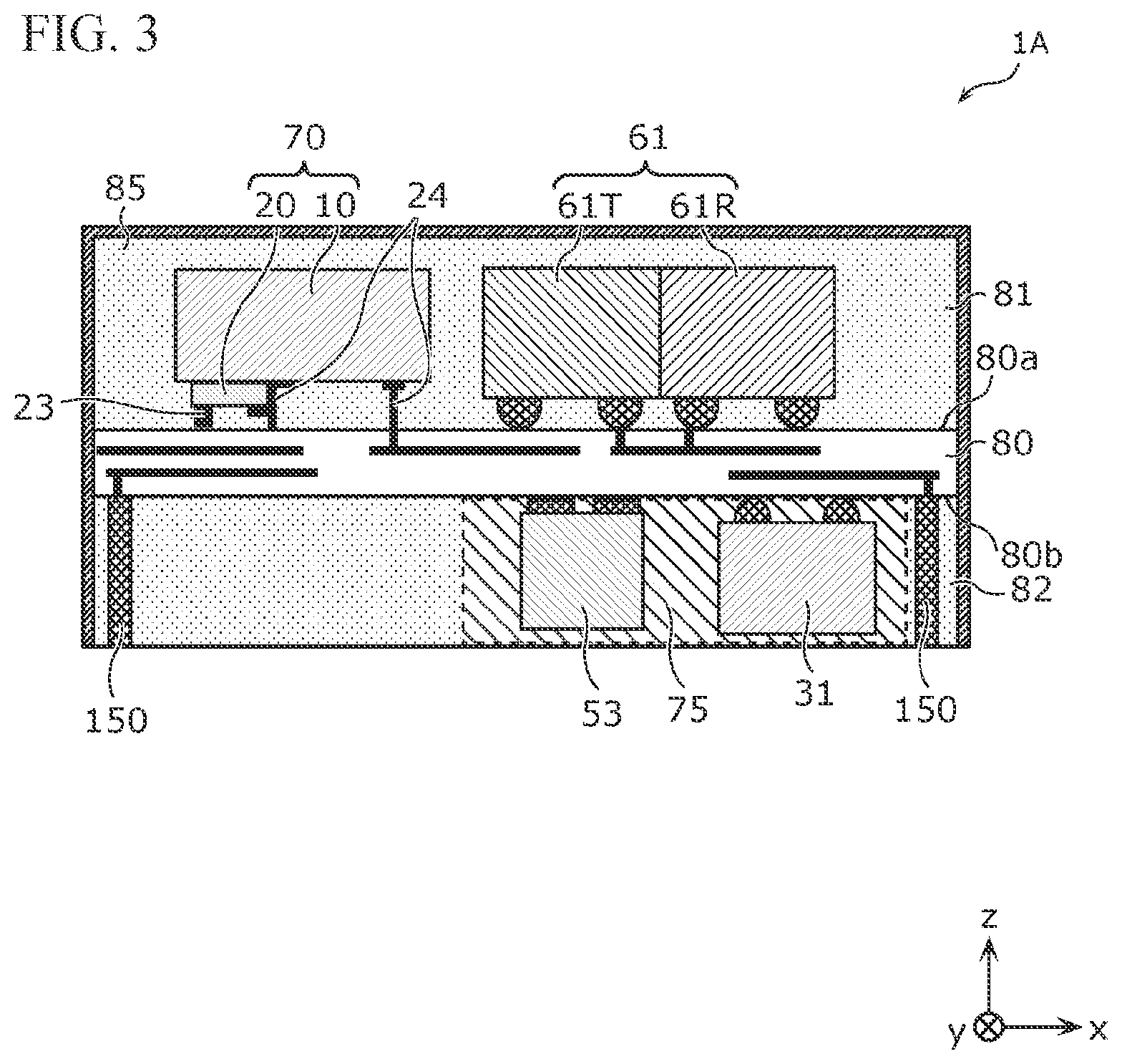 Patent US12395199 Figure 3 – Radio-frequency module and communication device