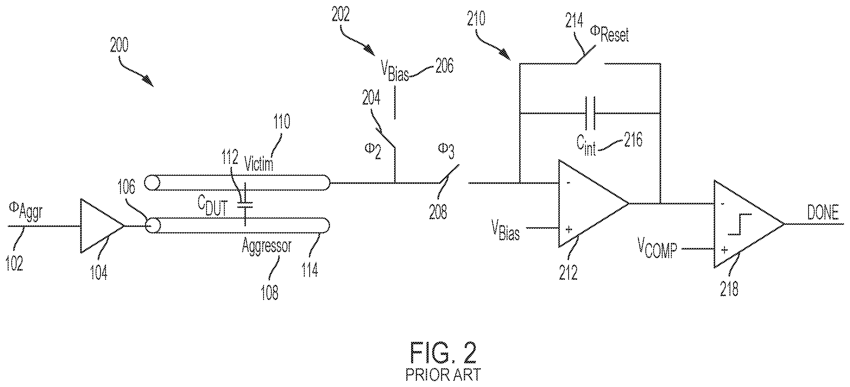 Patent US12395206 Figure 2 – Parasitic tolerant charge-based coupling measurement