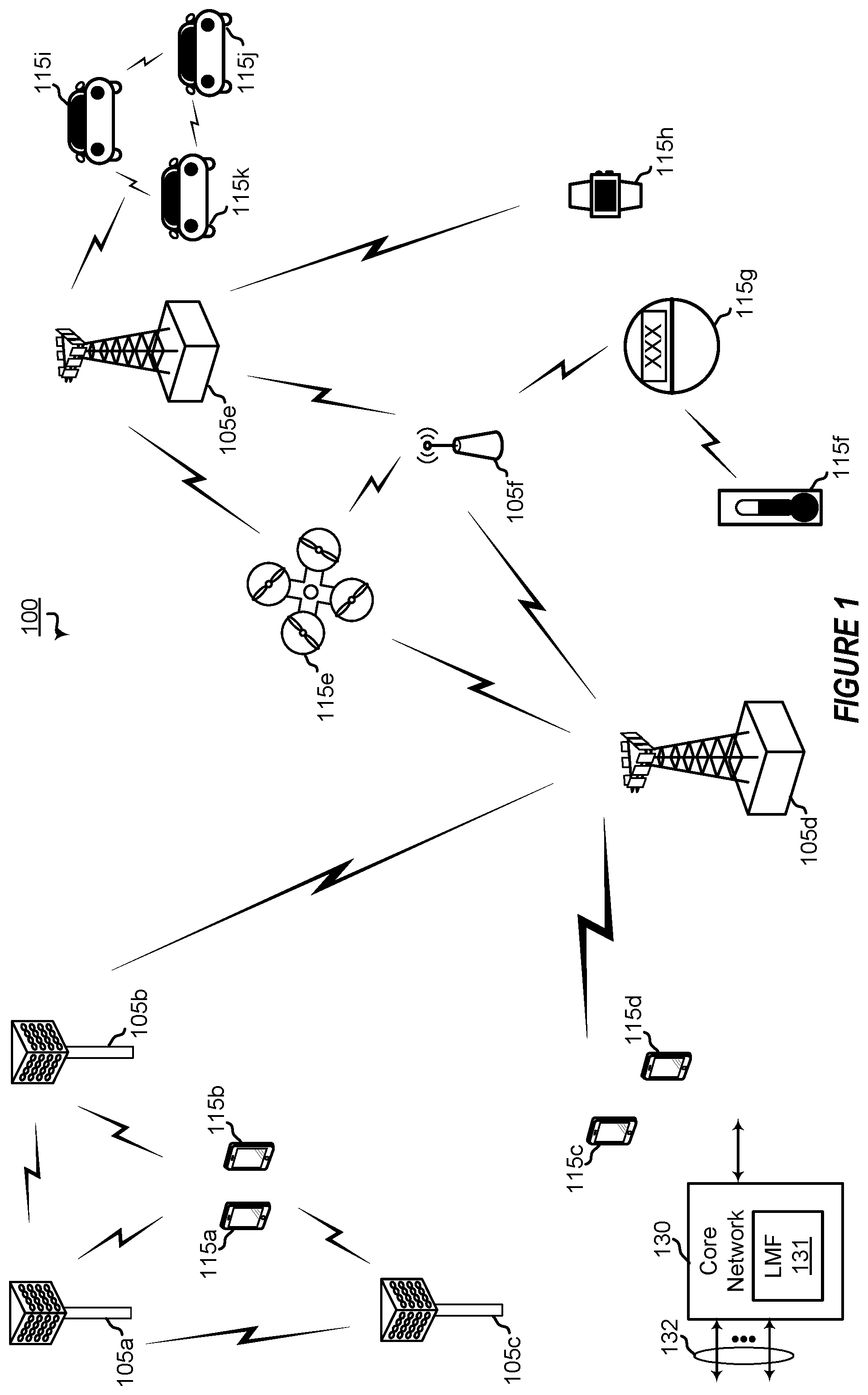 Patent US12395286 Figure 1 – Multi-transmission and reception point (multi-TRP) based positioning