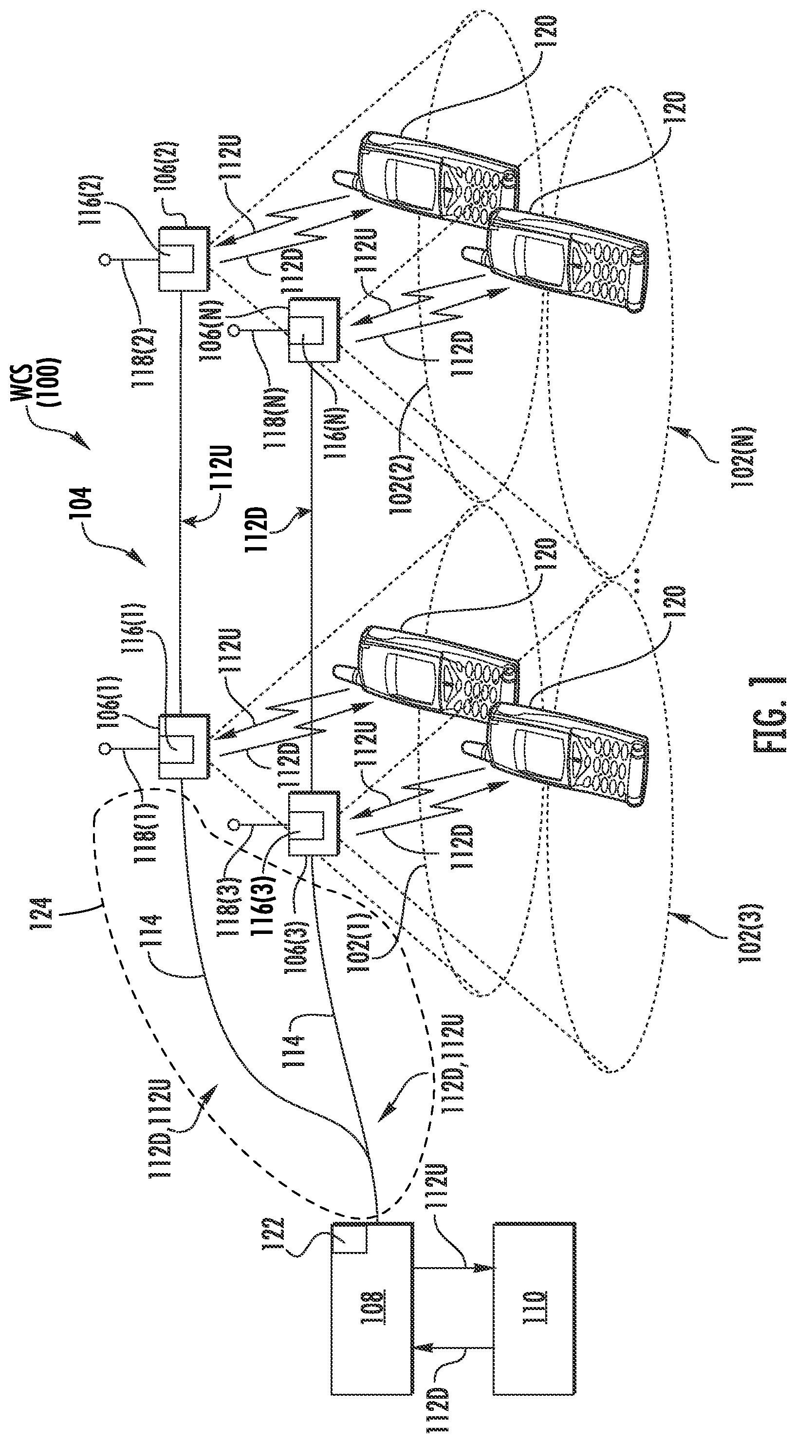 Patent US12395287 Figure 1 – Signal compression and noise shaping in a wireless communications system (WCS)
