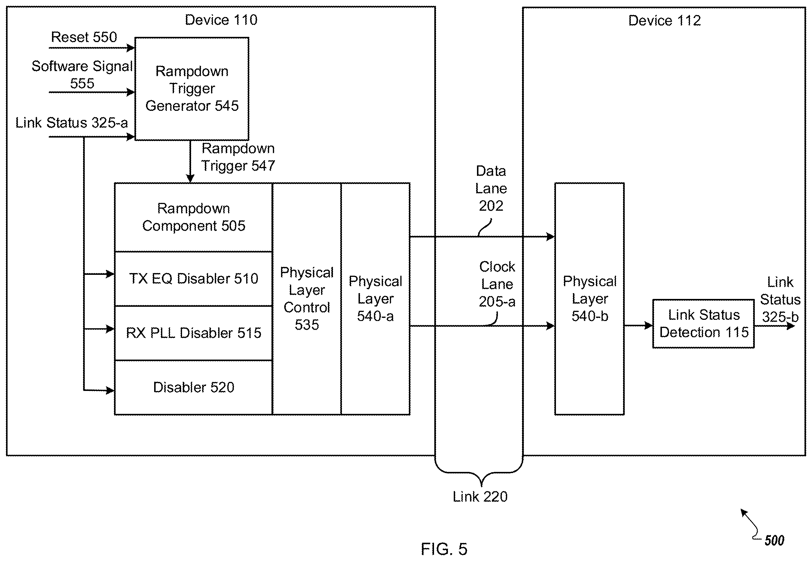 Patent US12395311 Figure 5 – Reliable link management for a high-speed signaling interconnect
