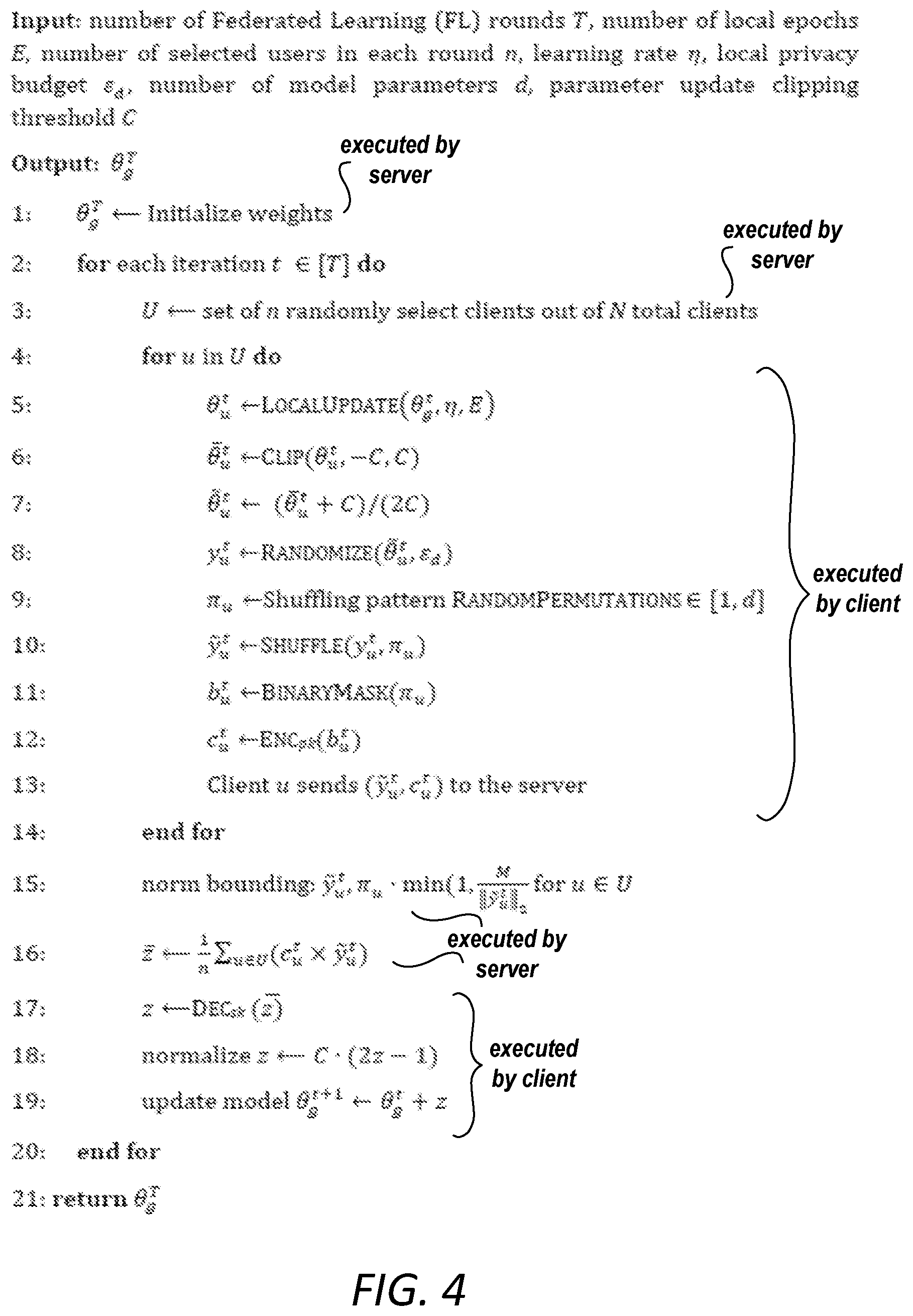 Patent US12395335 Figure 4 – Federated learning by parameter permutation