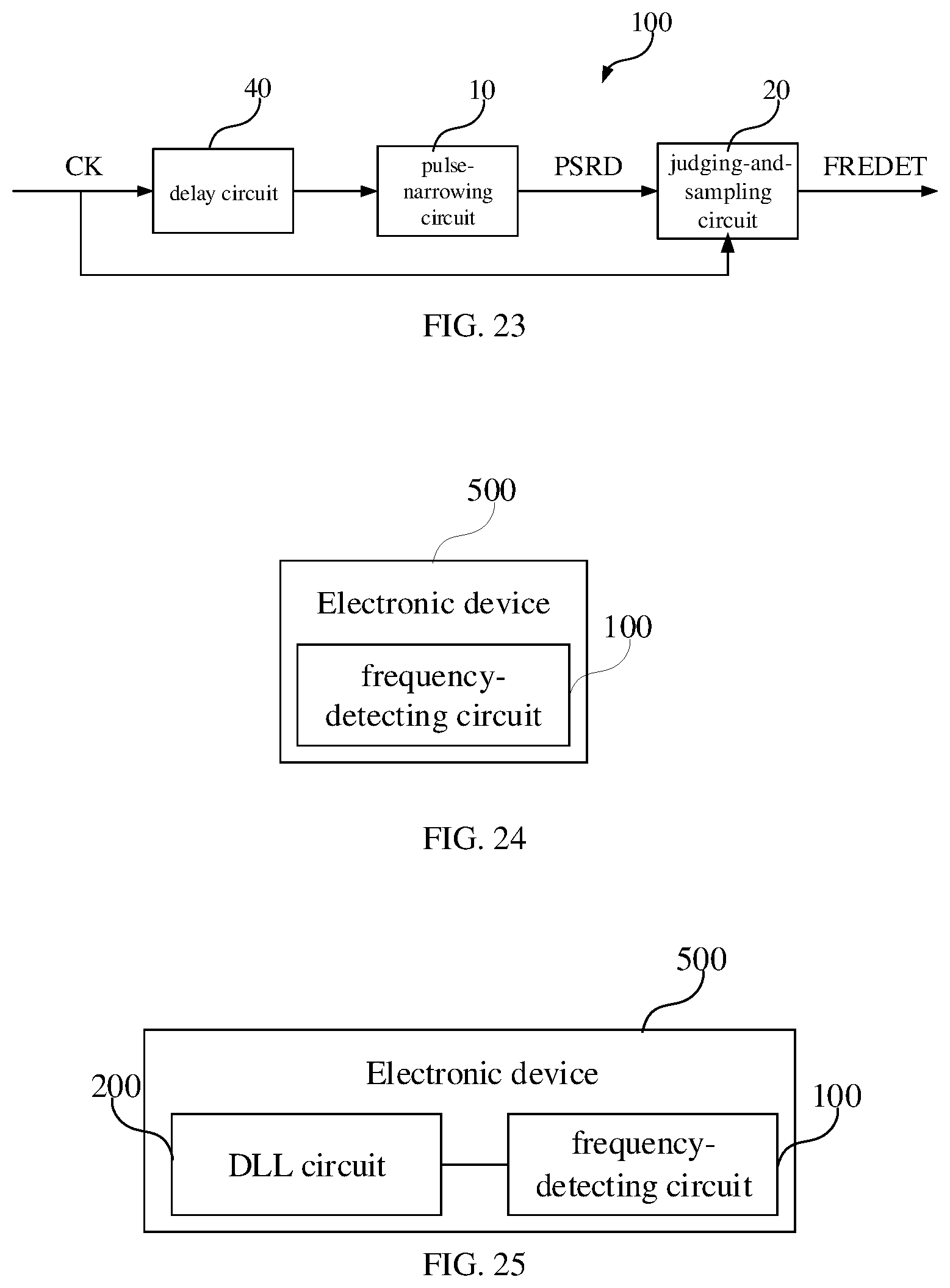 Patent US12395382 Figure 7 – Frequency-detecting circuit and electronic device