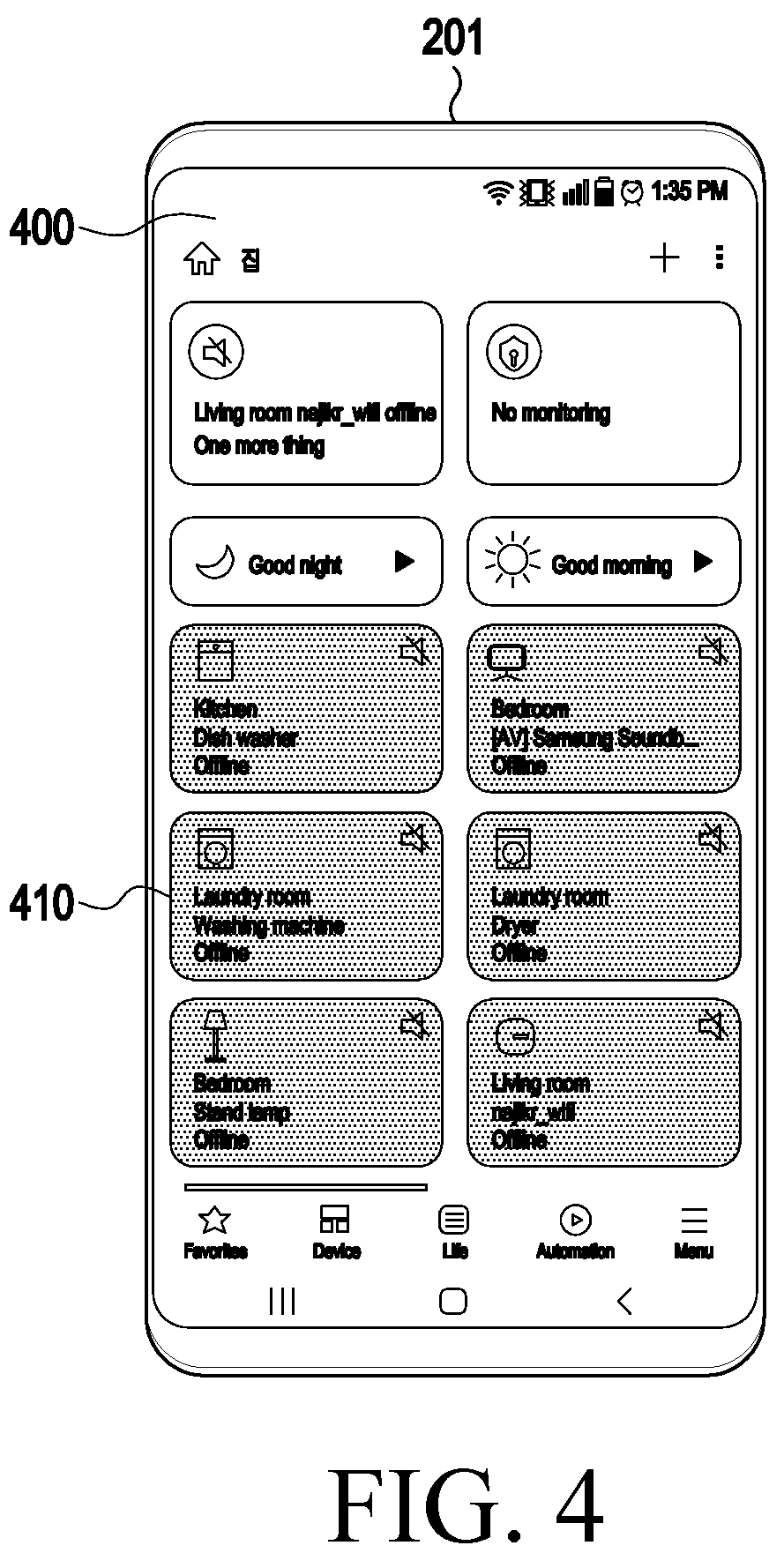 Patent US12395400 Figure 4 – Electronic device for managing controlled device and method of operating the same