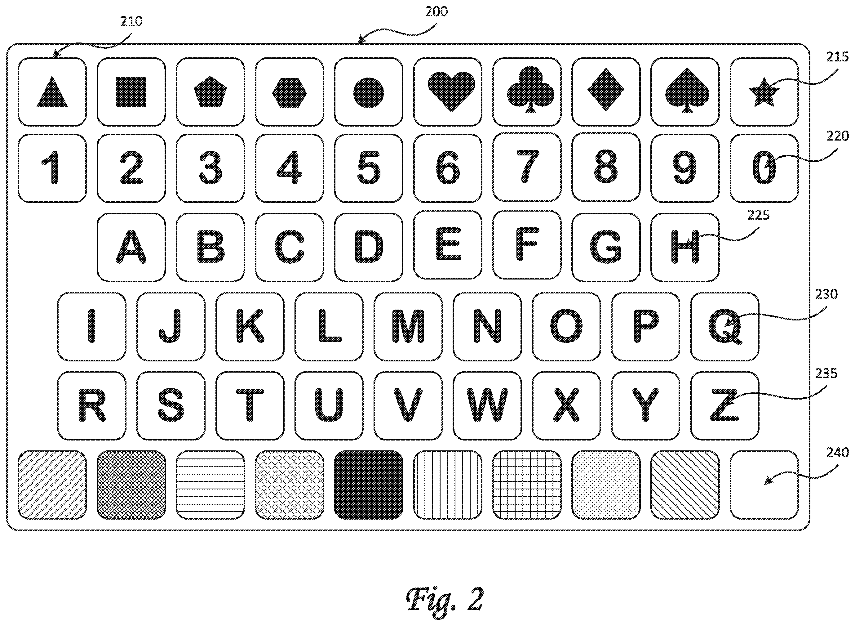 Patent US12395485 Figure 2 – Fraud resistant passcode entry system