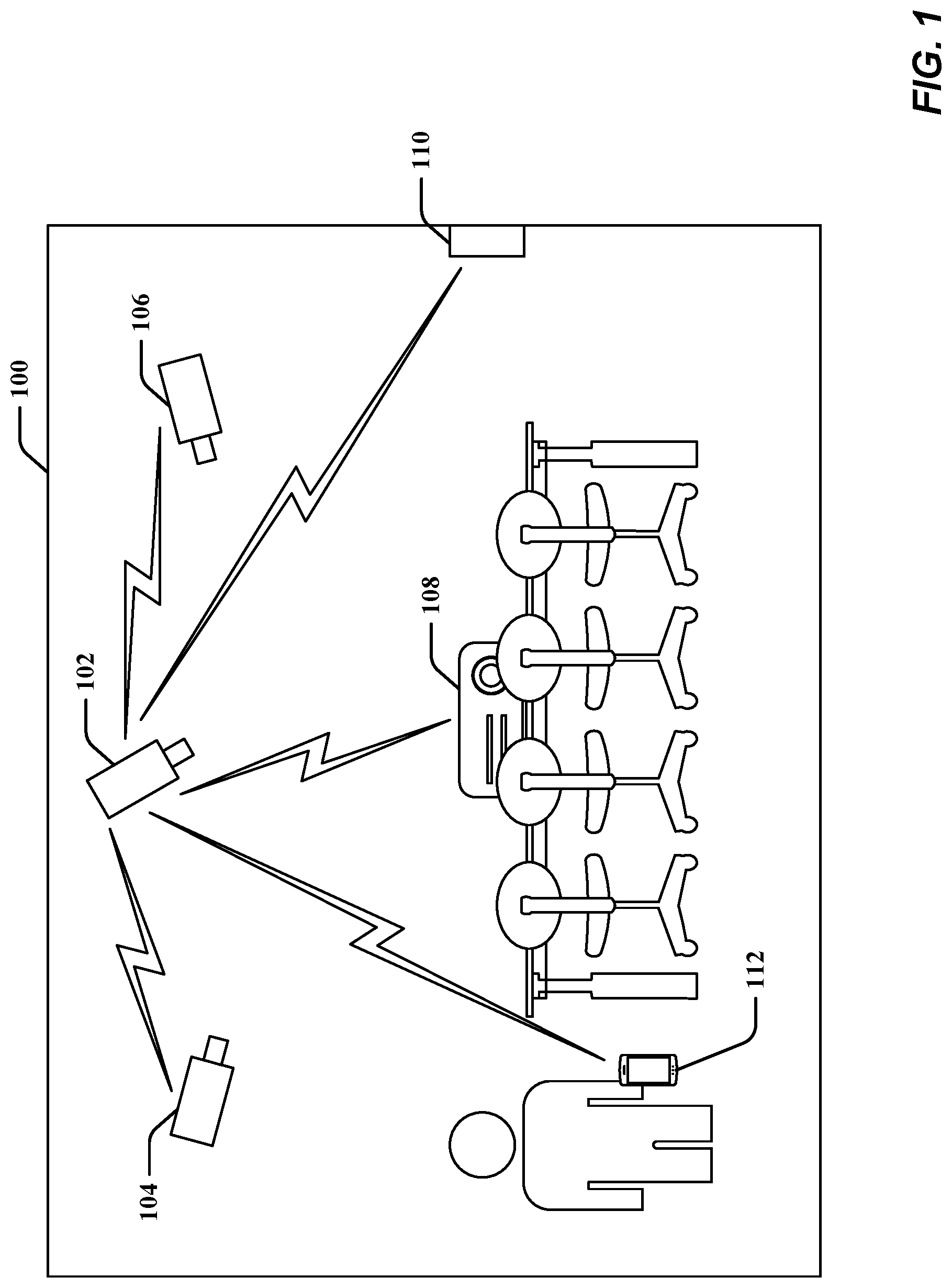 Patent US12395536 Figure 1 – Integrating wireless communications in a camera to extend an enterprise network