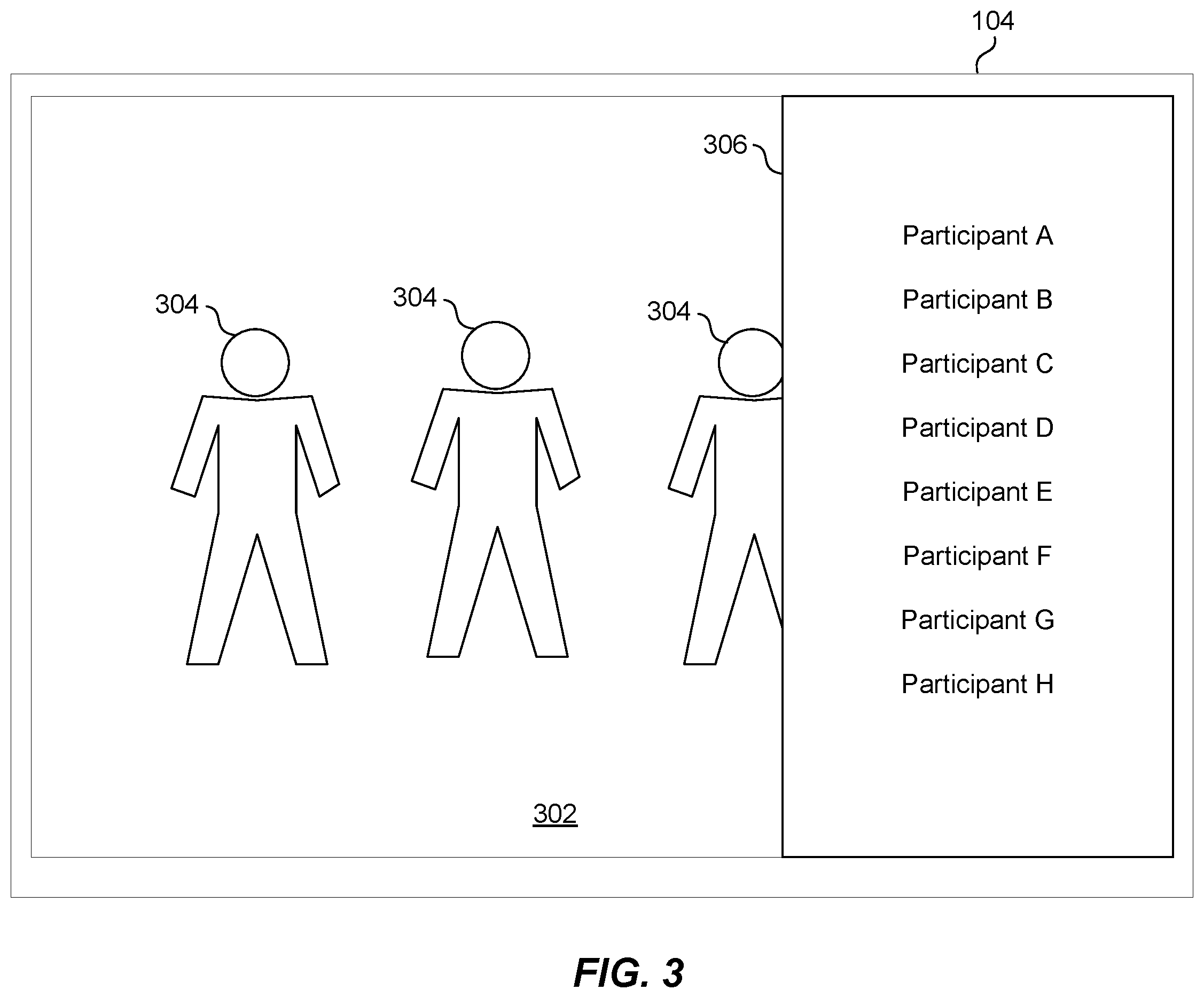 Patent US12395570 Figure 3 – Methods, systems, and apparatus for presenting participant information associated with a media stream