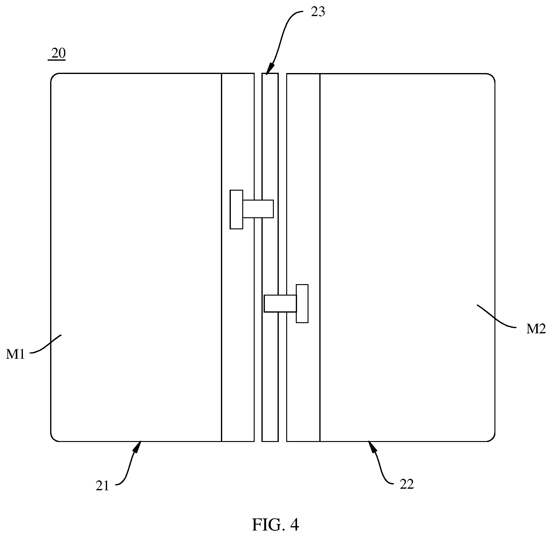 Patent US12395576 Figure 4 – Rotating mechanism, support apparatus, and electronic device