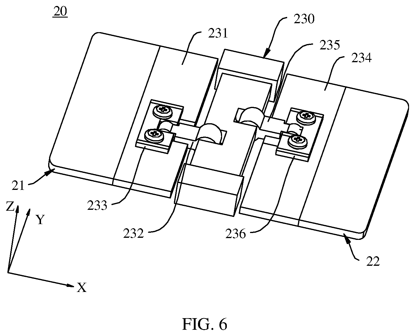 Patent US12395576 Figure 6 – Rotating mechanism, support apparatus, and electronic device