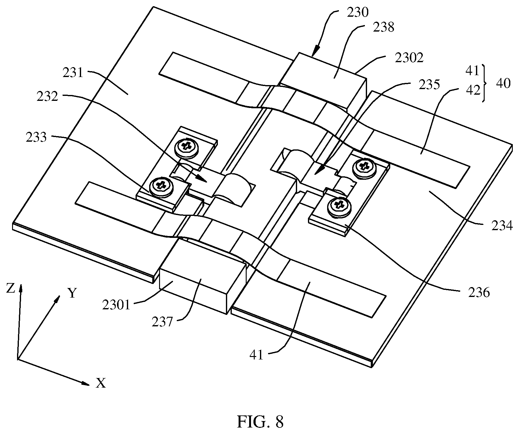 Patent US12395576 Figure 8 – Rotating mechanism, support apparatus, and electronic device