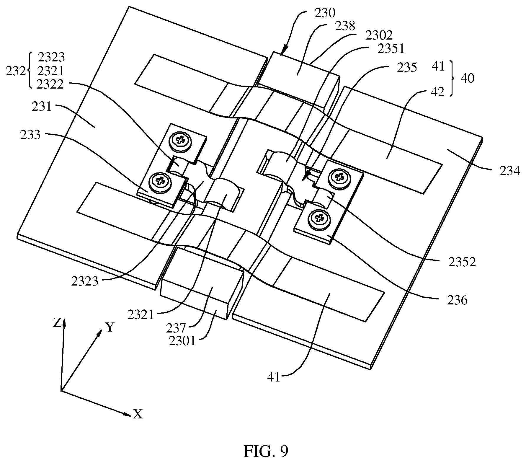 Patent US12395576 Figure 9 – Rotating mechanism, support apparatus, and electronic device
