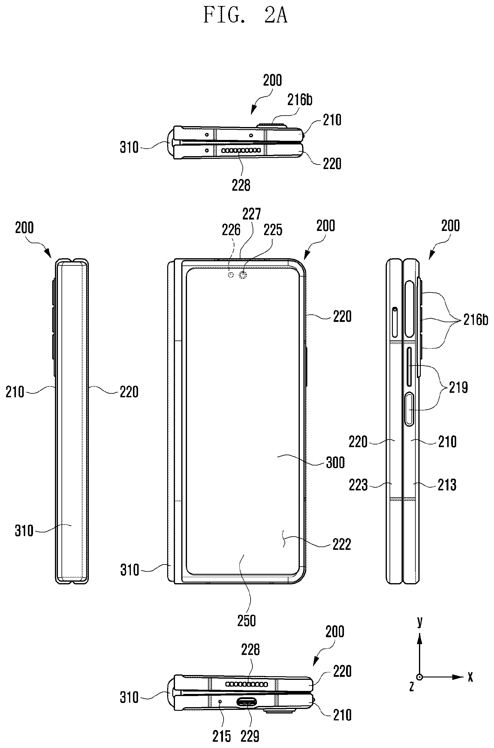 Patent US12395582 Figure 3 – Electronic device including waterproof structure