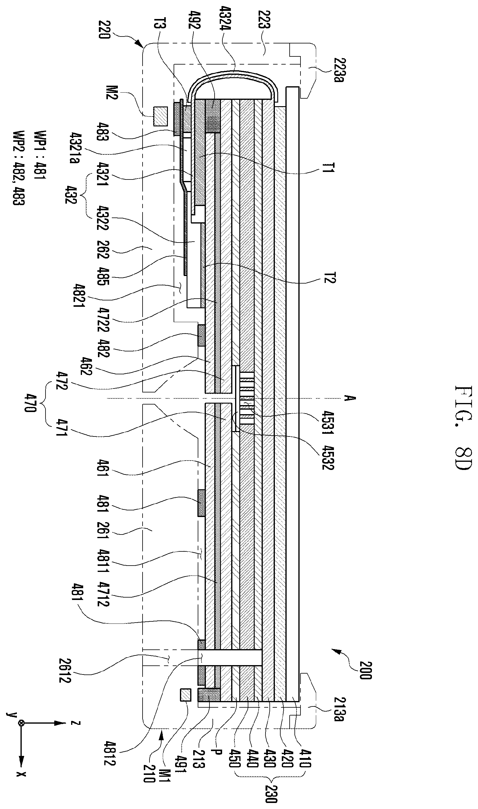 Patent US12395582 Figure 13 – Electronic device including waterproof structure